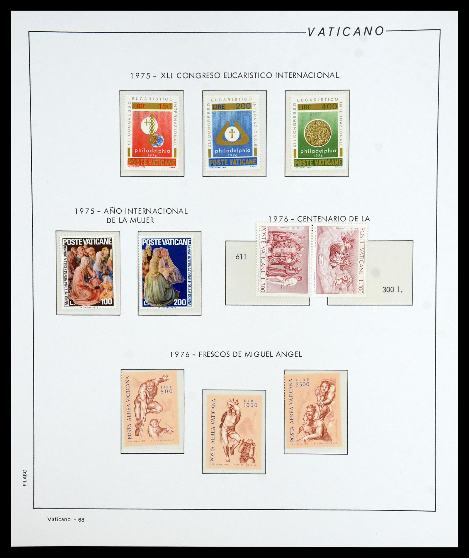 36447 069 - Postzegelverzameling 36447 Vaticaan 1852-1985.