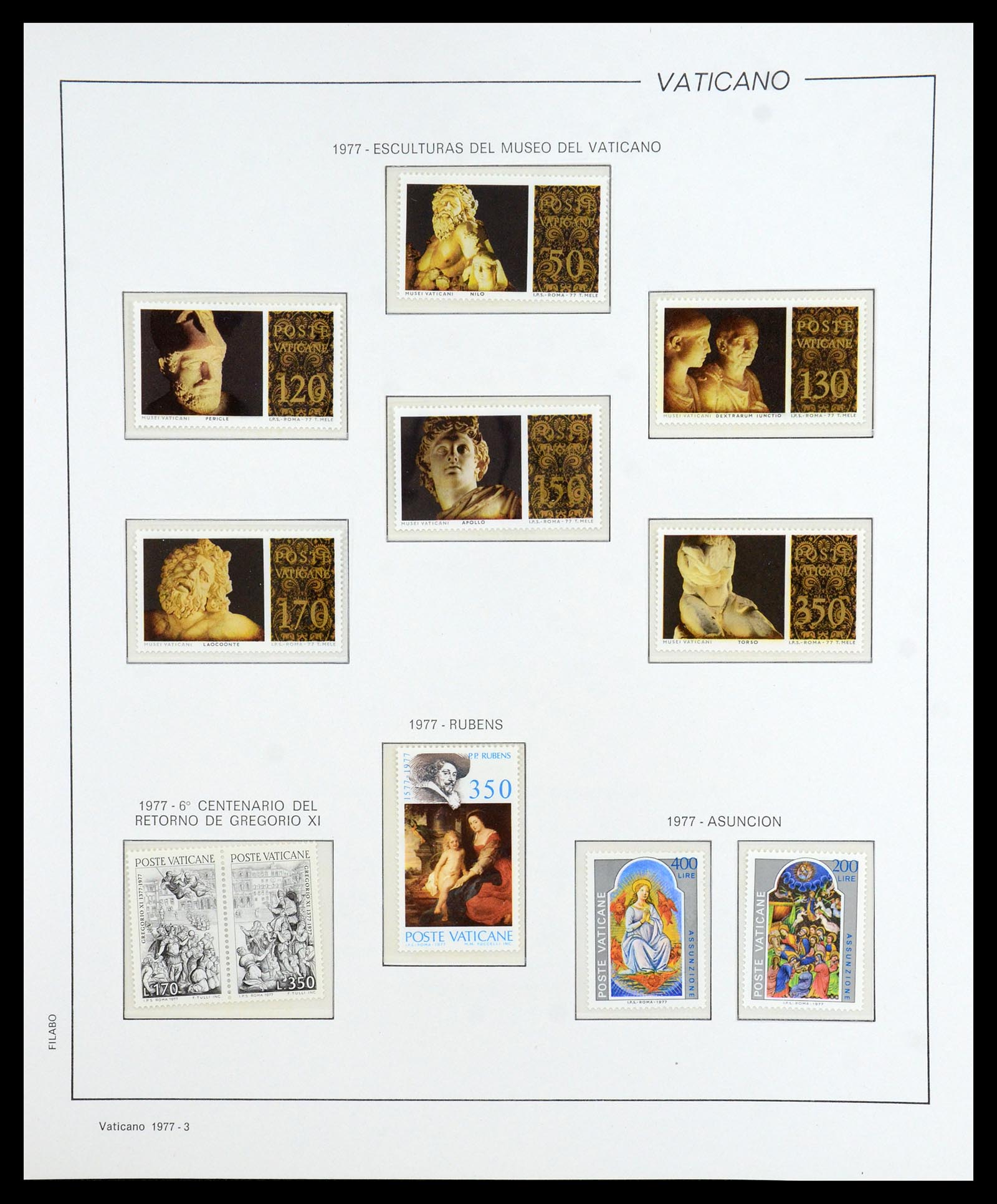 36447 072 - Postzegelverzameling 36447 Vaticaan 1852-1985.
