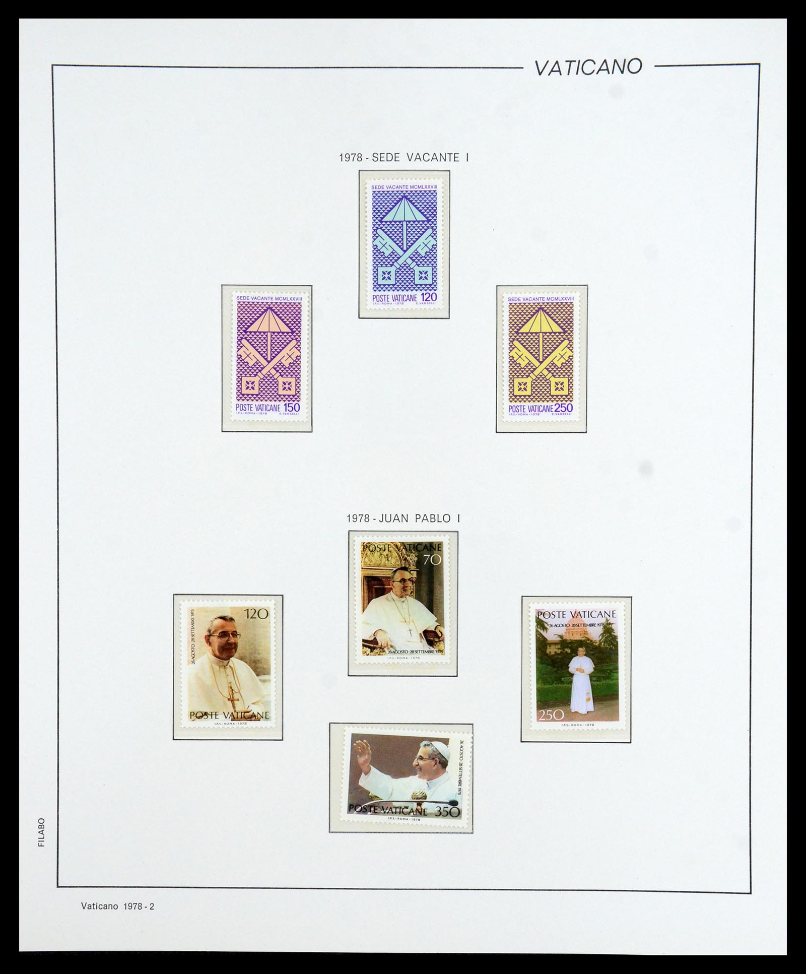 36447 074 - Postzegelverzameling 36447 Vaticaan 1852-1985.