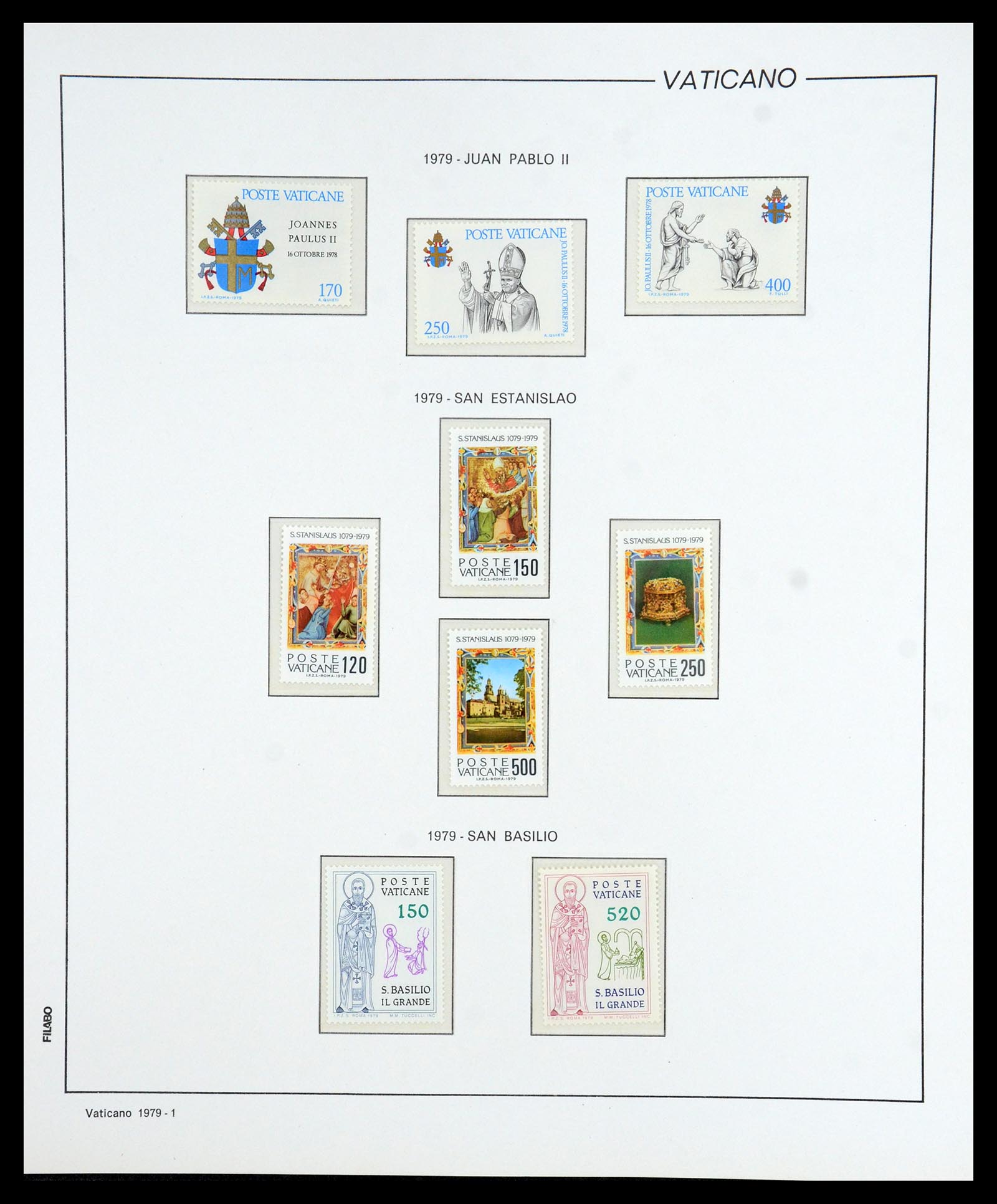 36447 076 - Postzegelverzameling 36447 Vaticaan 1852-1985.