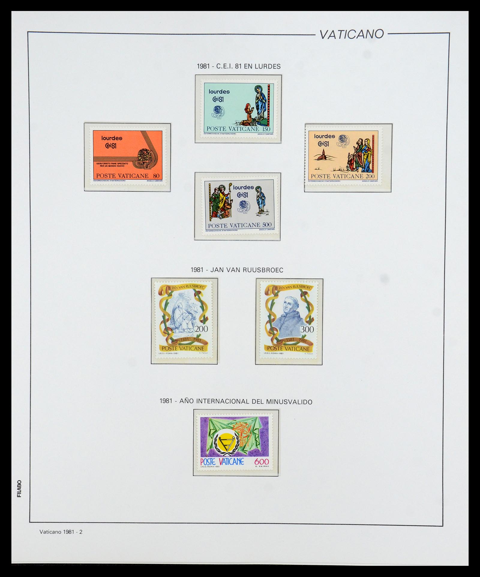 36447 083 - Postzegelverzameling 36447 Vaticaan 1852-1985.