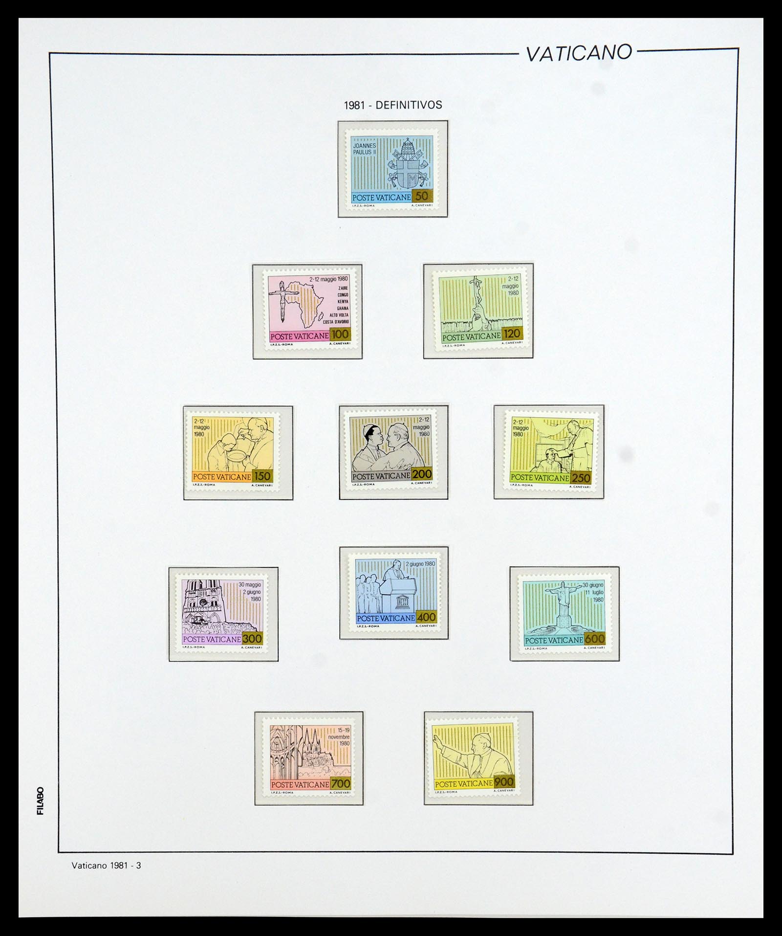 36447 084 - Postzegelverzameling 36447 Vaticaan 1852-1985.