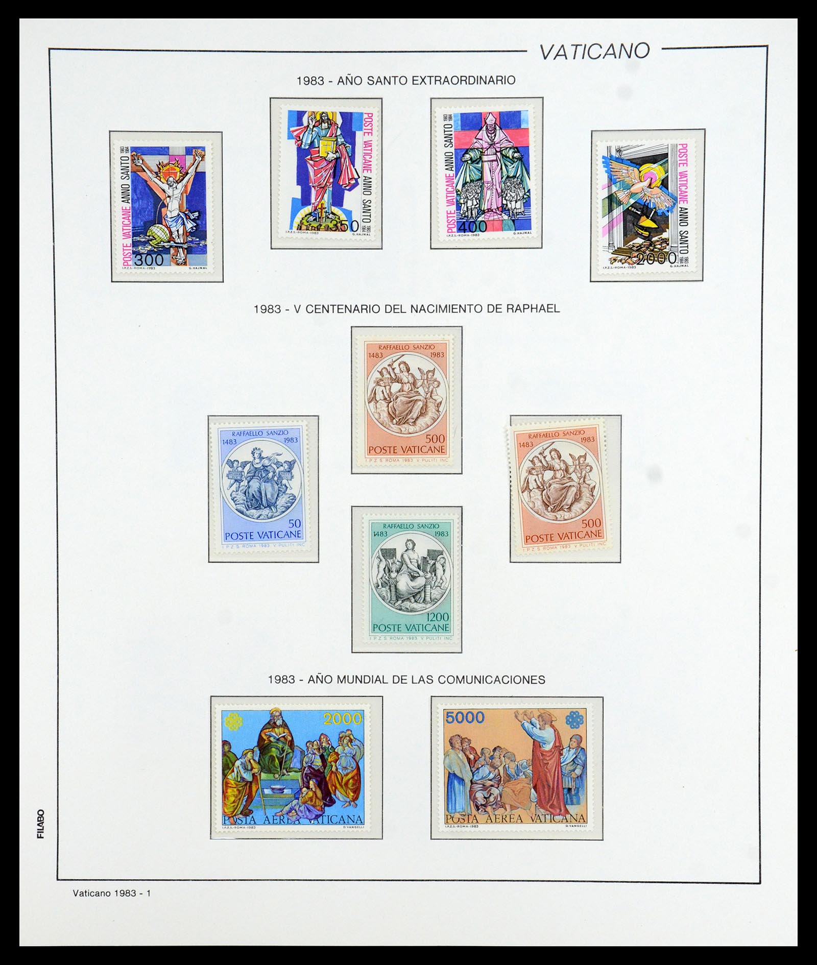 36447 087 - Postzegelverzameling 36447 Vaticaan 1852-1985.