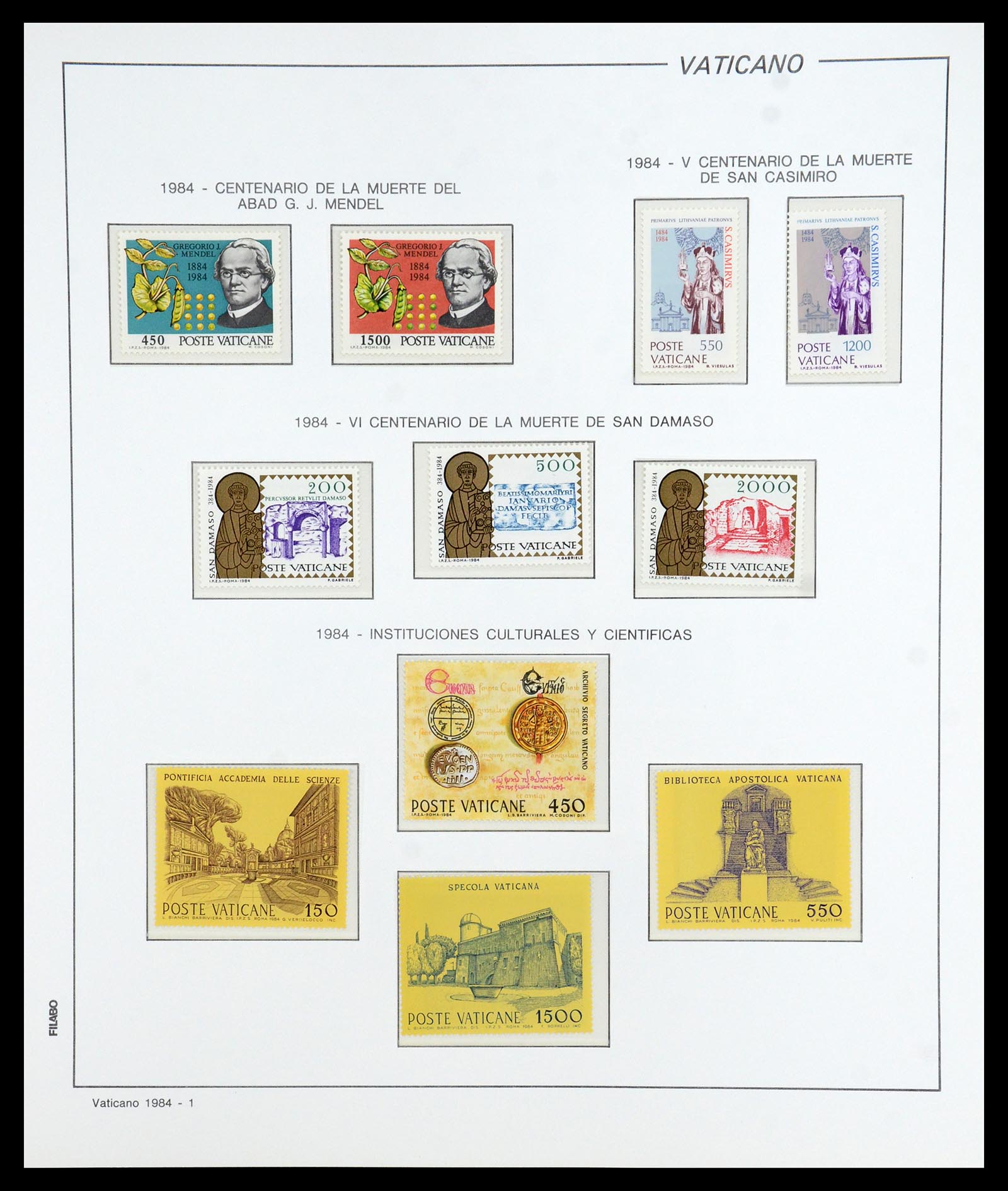36447 088 - Postzegelverzameling 36447 Vaticaan 1852-1985.
