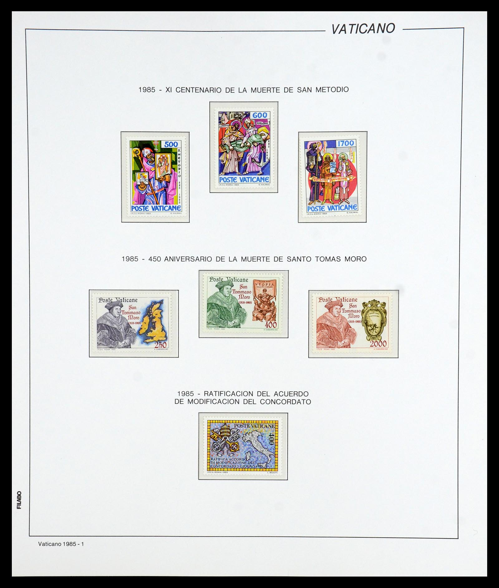 36447 090 - Postzegelverzameling 36447 Vaticaan 1852-1985.