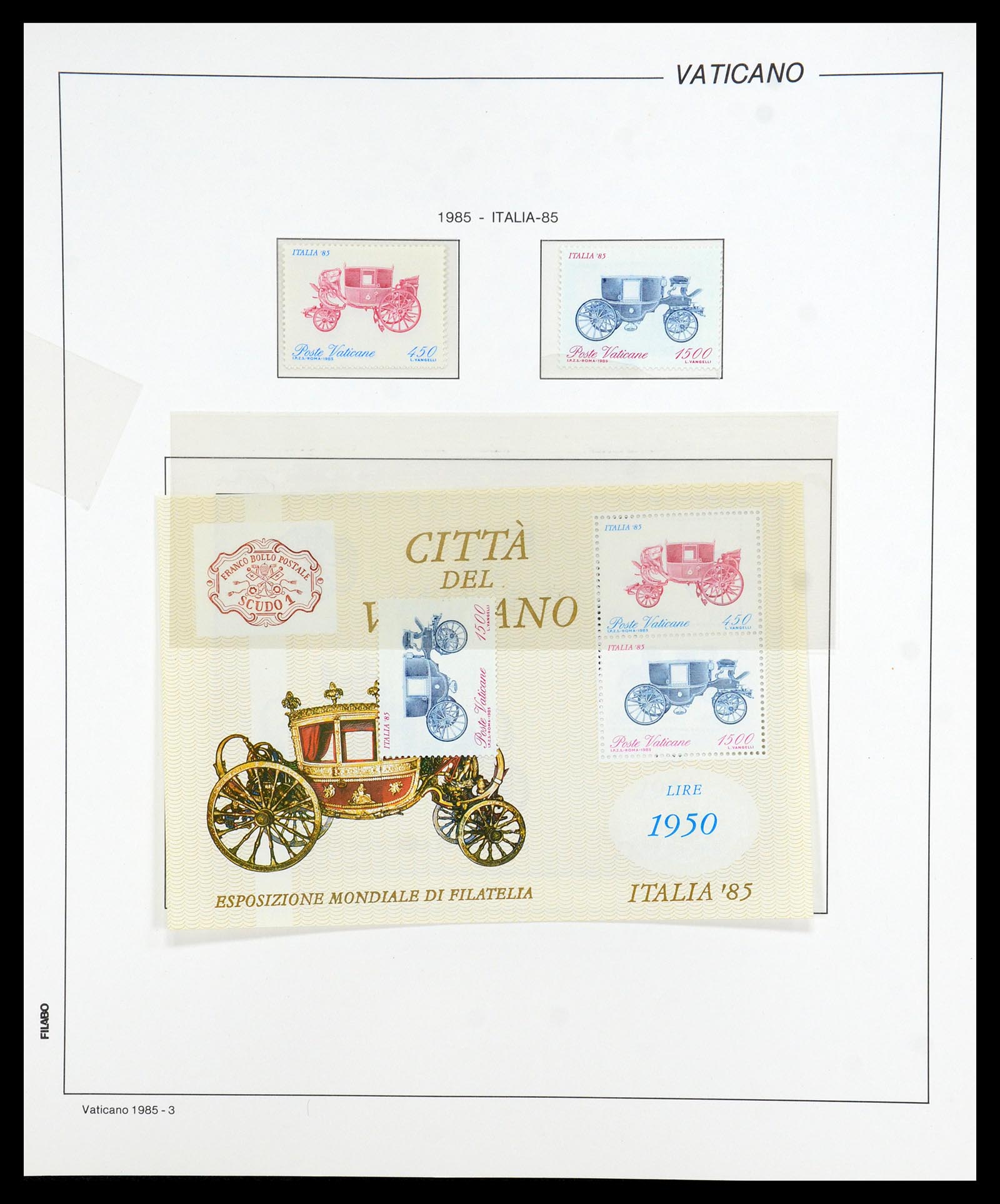 36447 092 - Postzegelverzameling 36447 Vaticaan 1852-1985.