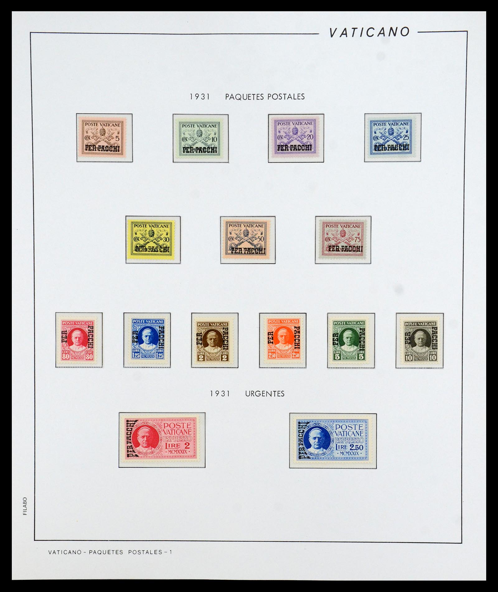 36447 096 - Postzegelverzameling 36447 Vaticaan 1852-1985.