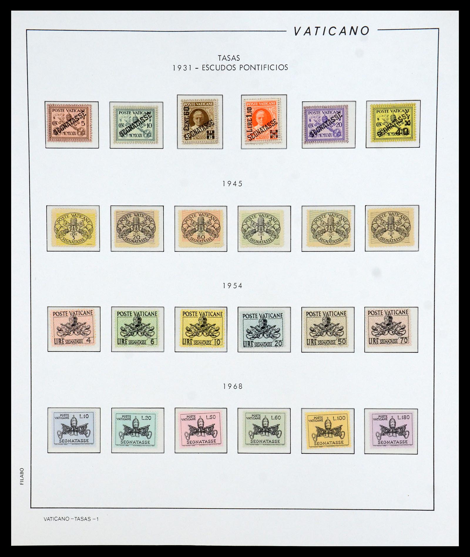 36447 097 - Postzegelverzameling 36447 Vaticaan 1852-1985.
