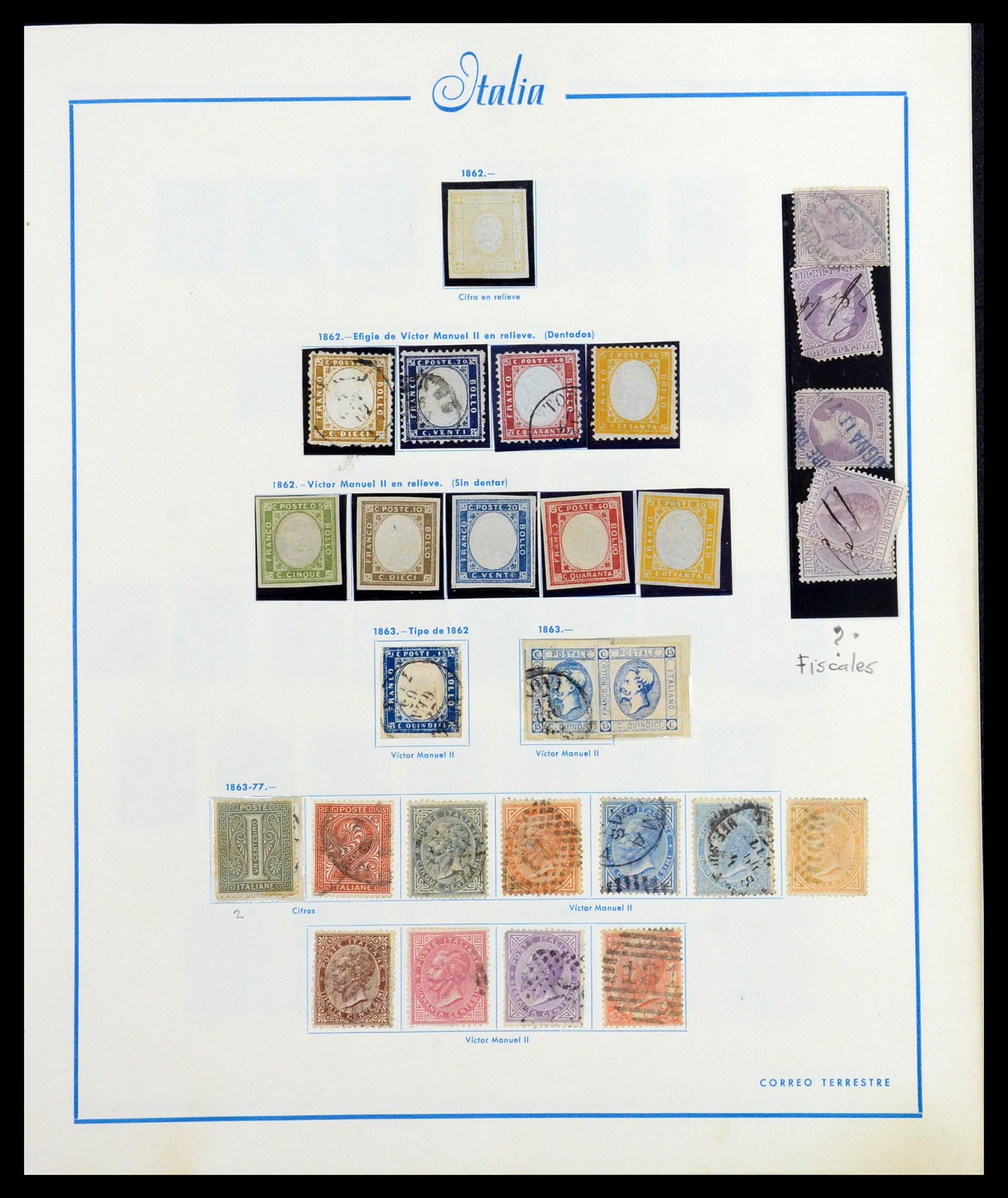 36448 001 - Postzegelverzameling 36448 Italië 1862-1982.