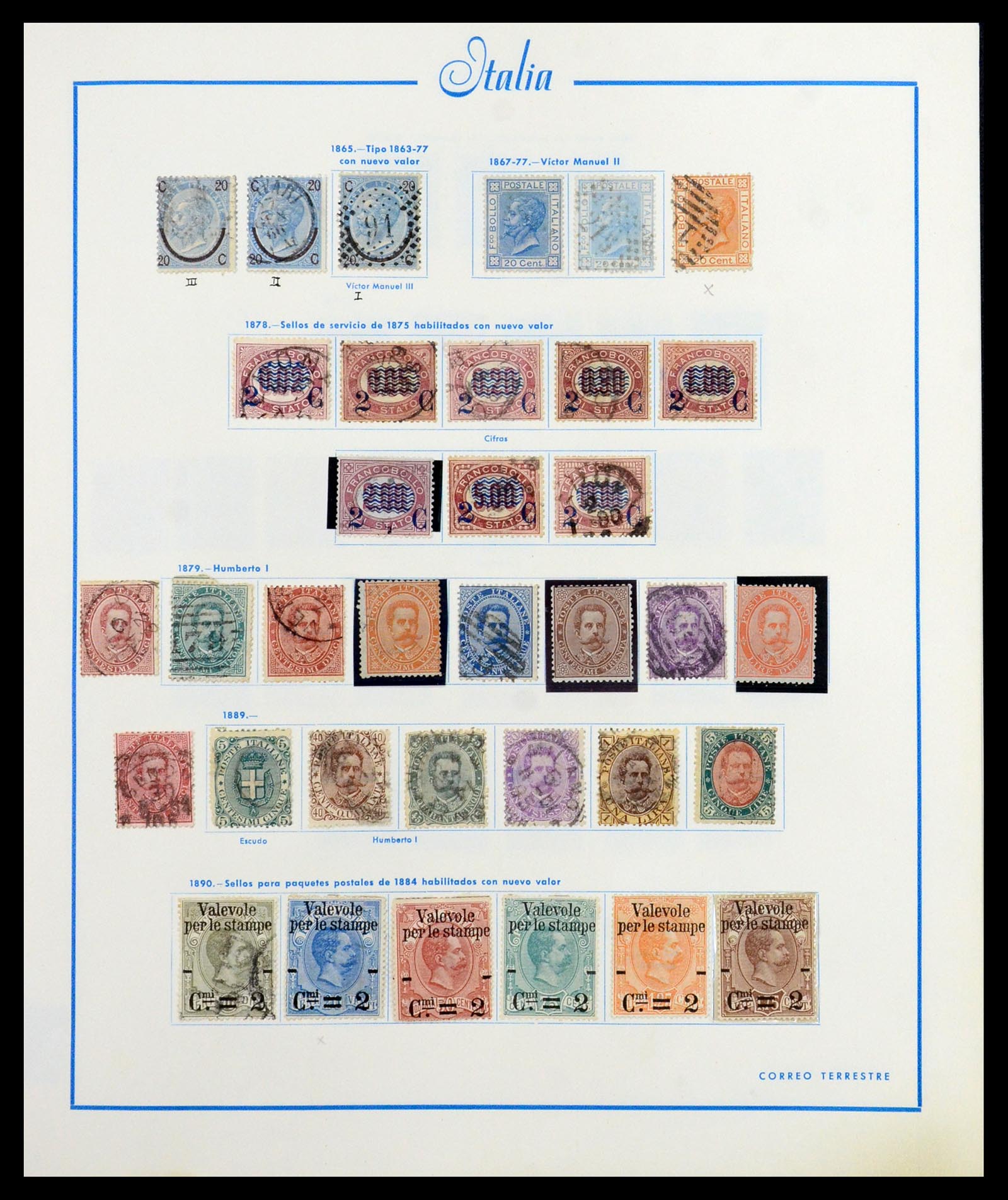 36448 002 - Postzegelverzameling 36448 Italië 1862-1982.