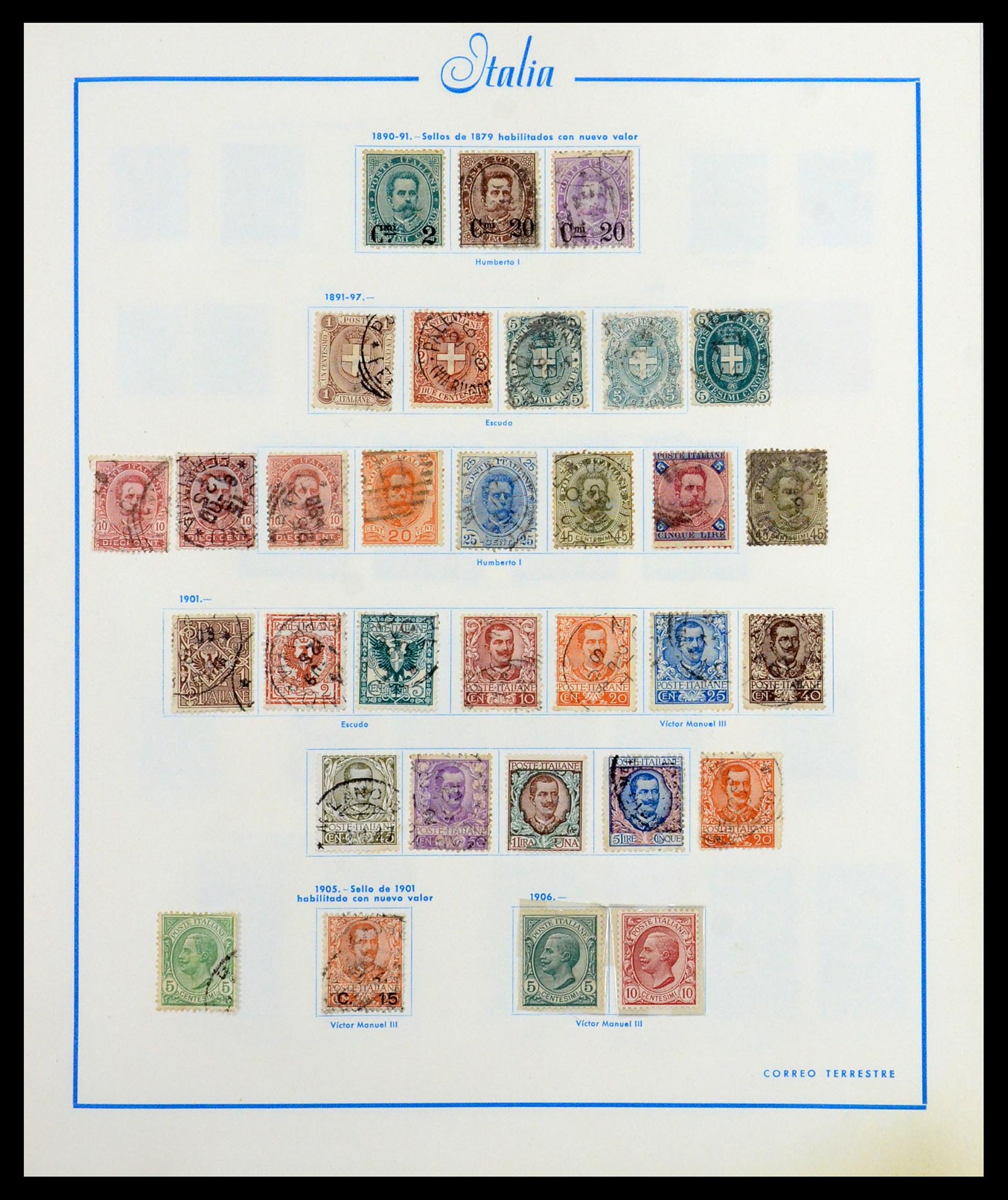 36448 003 - Postzegelverzameling 36448 Italië 1862-1982.