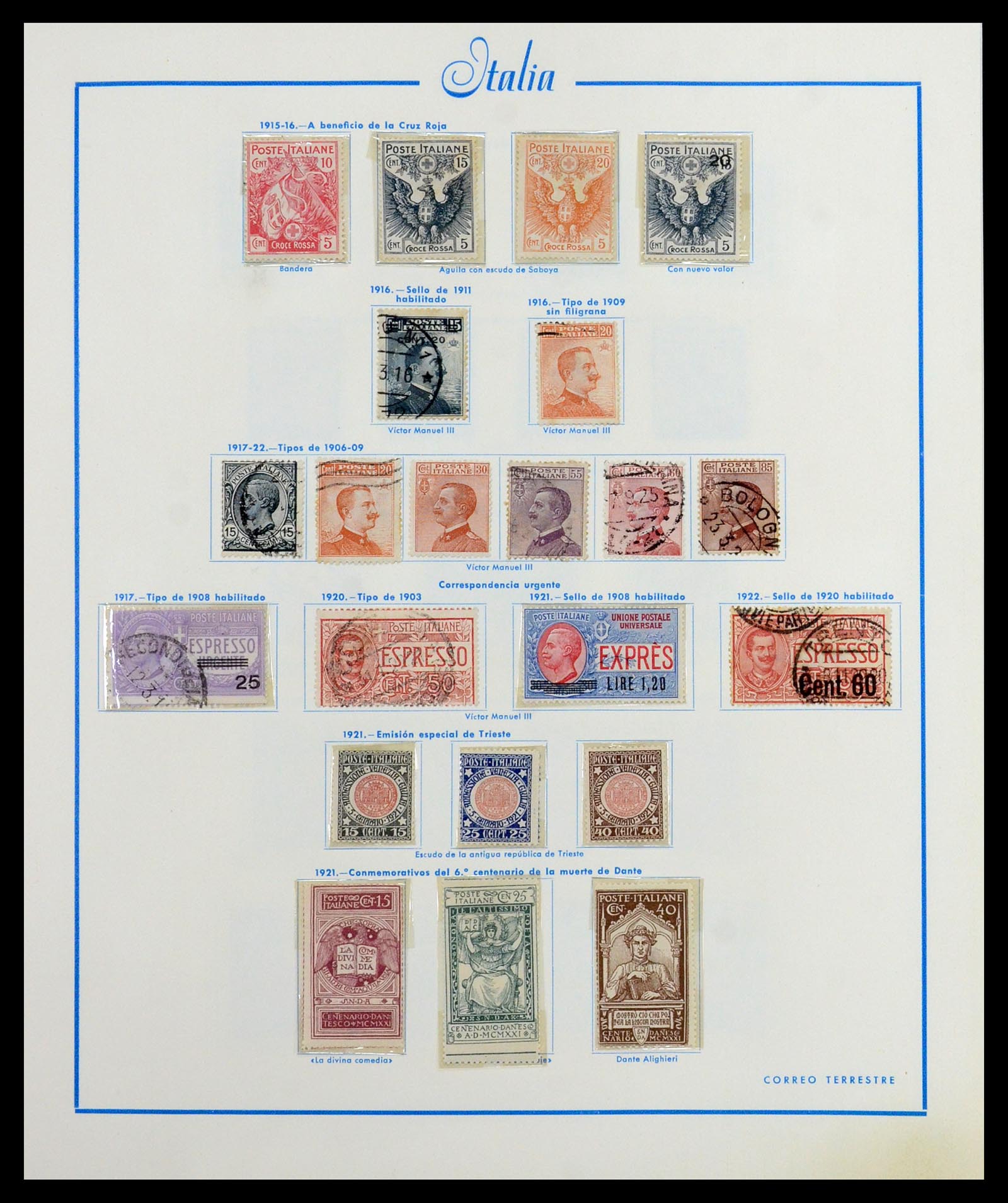 36448 005 - Postzegelverzameling 36448 Italië 1862-1982.