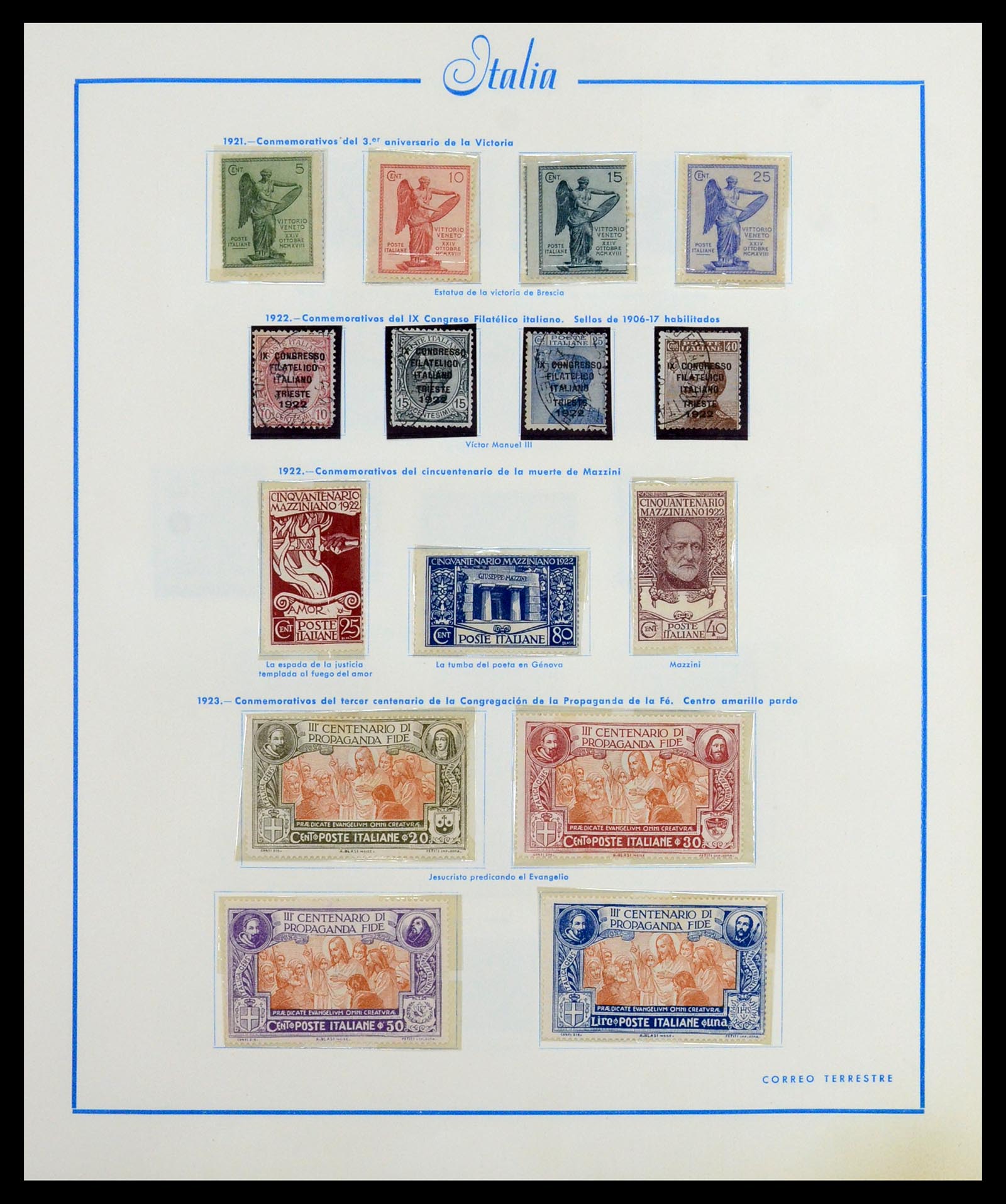 36448 006 - Postzegelverzameling 36448 Italië 1862-1982.