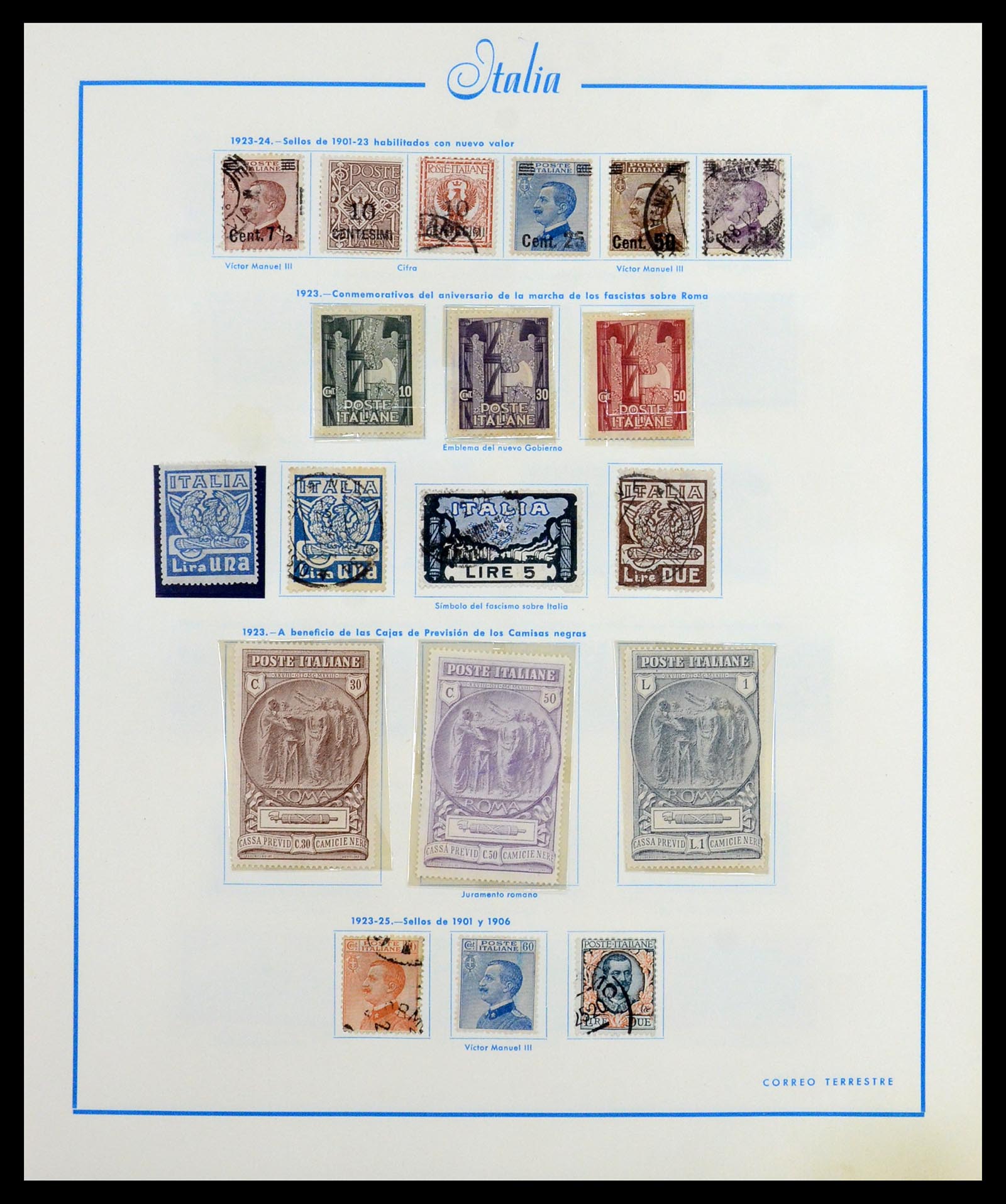 36448 007 - Postzegelverzameling 36448 Italië 1862-1982.