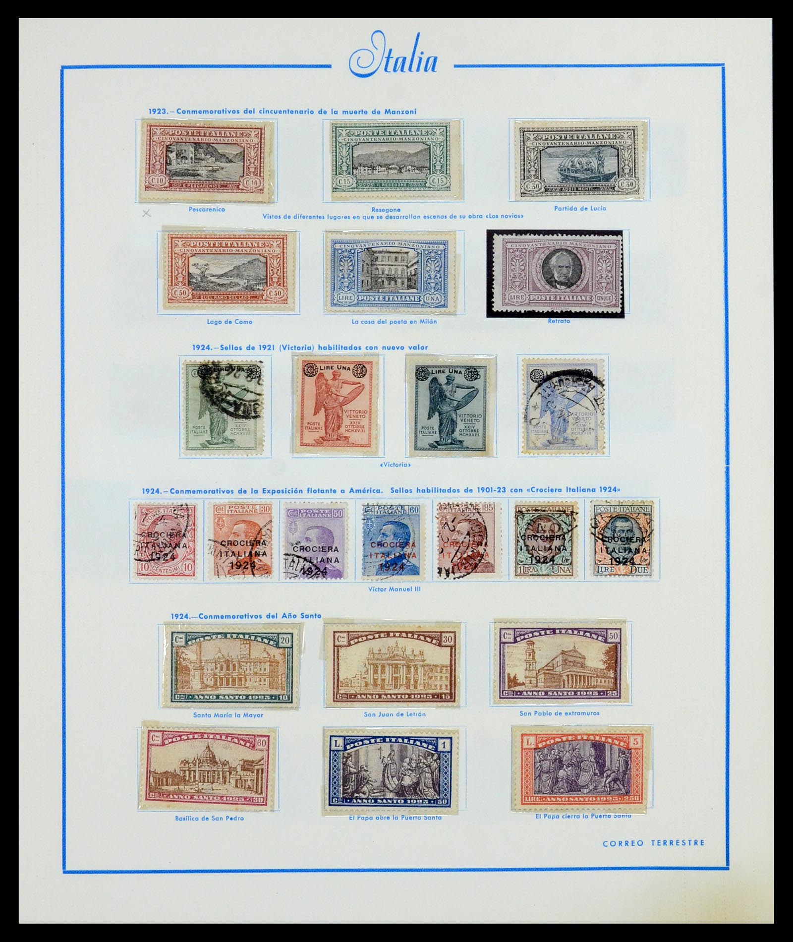 36448 008 - Postzegelverzameling 36448 Italië 1862-1982.