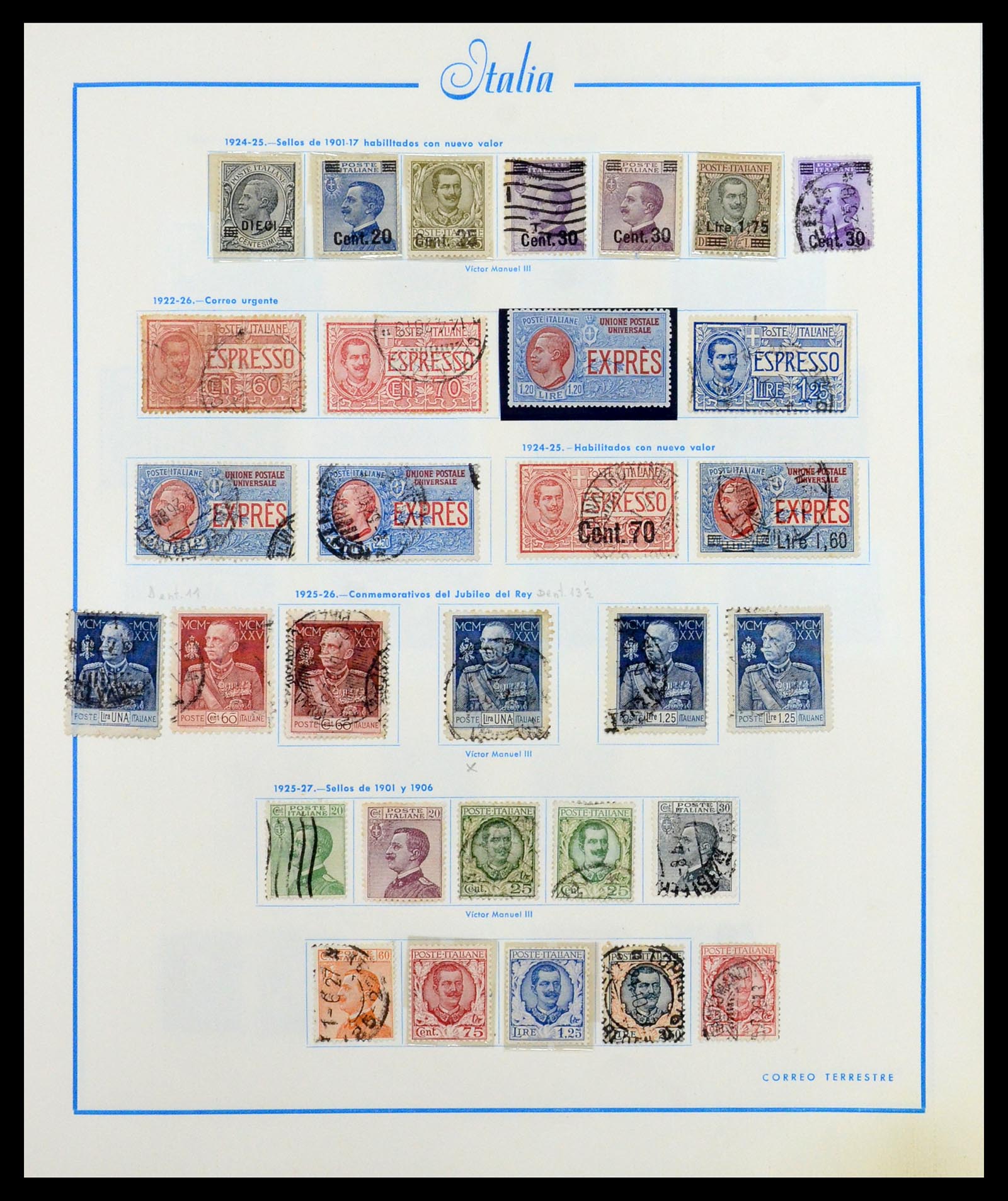 36448 009 - Postzegelverzameling 36448 Italië 1862-1982.