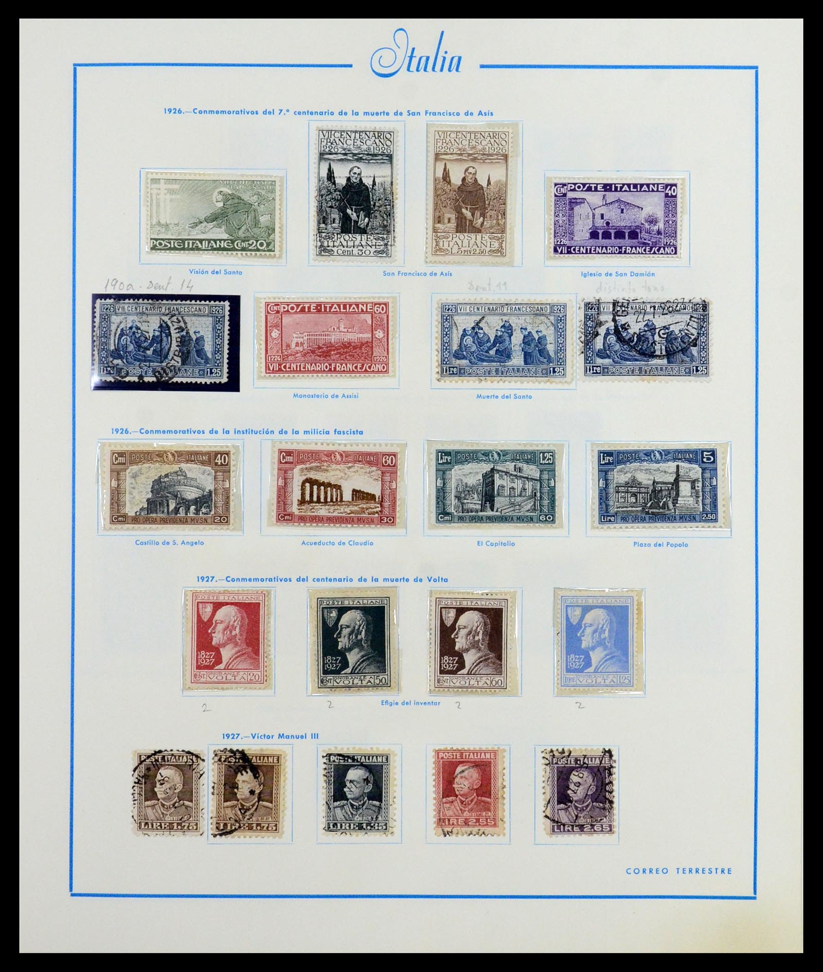 36448 010 - Postzegelverzameling 36448 Italië 1862-1982.