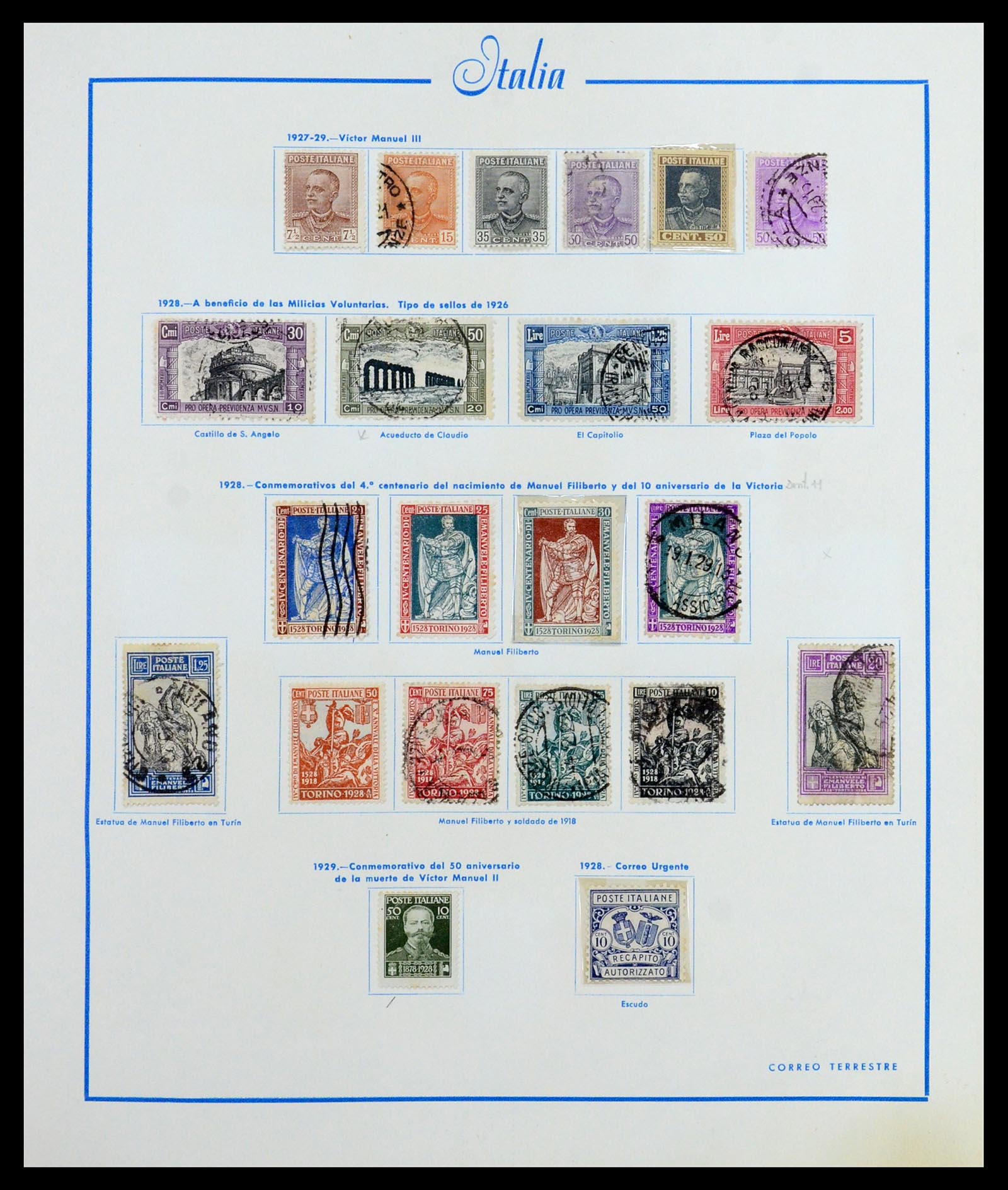 36448 011 - Postzegelverzameling 36448 Italië 1862-1982.