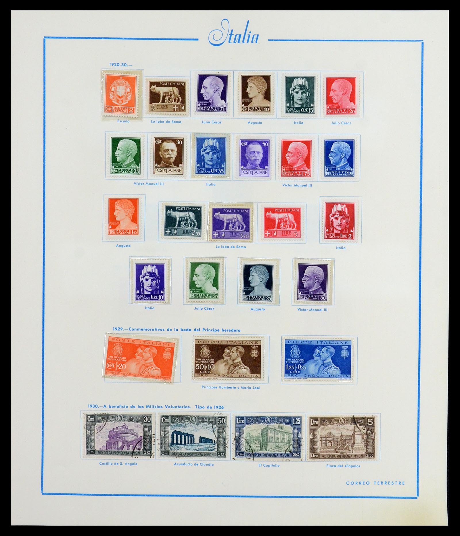 36448 012 - Postzegelverzameling 36448 Italië 1862-1982.