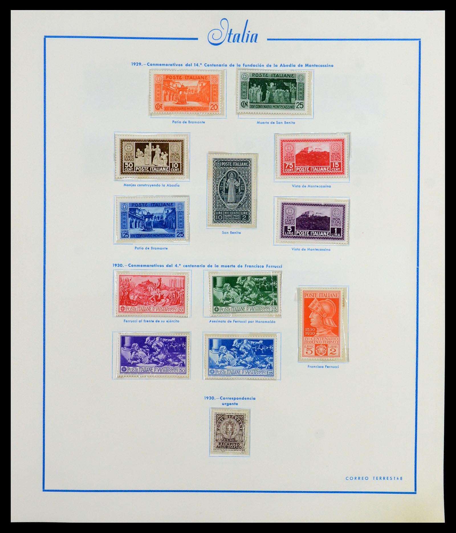 36448 013 - Postzegelverzameling 36448 Italië 1862-1982.