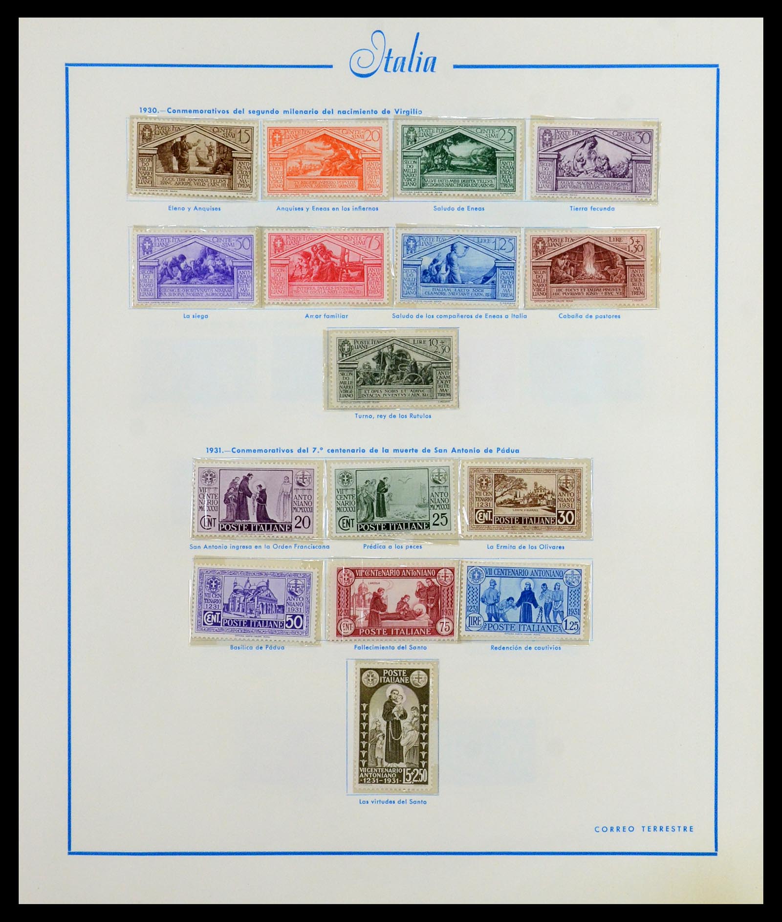 36448 014 - Postzegelverzameling 36448 Italië 1862-1982.