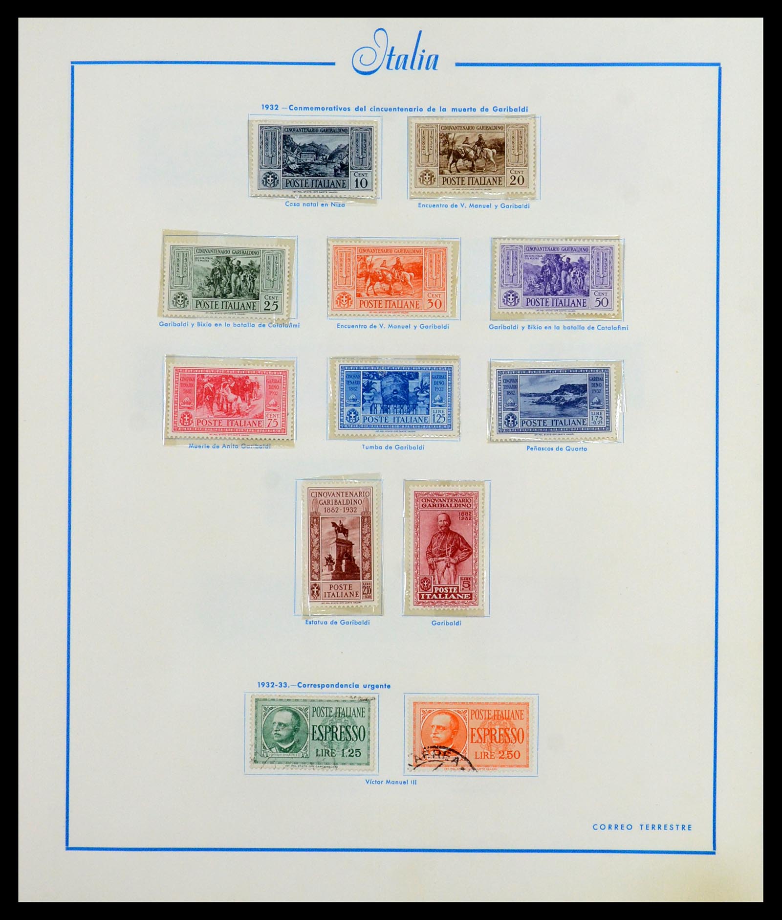 36448 016 - Postzegelverzameling 36448 Italië 1862-1982.