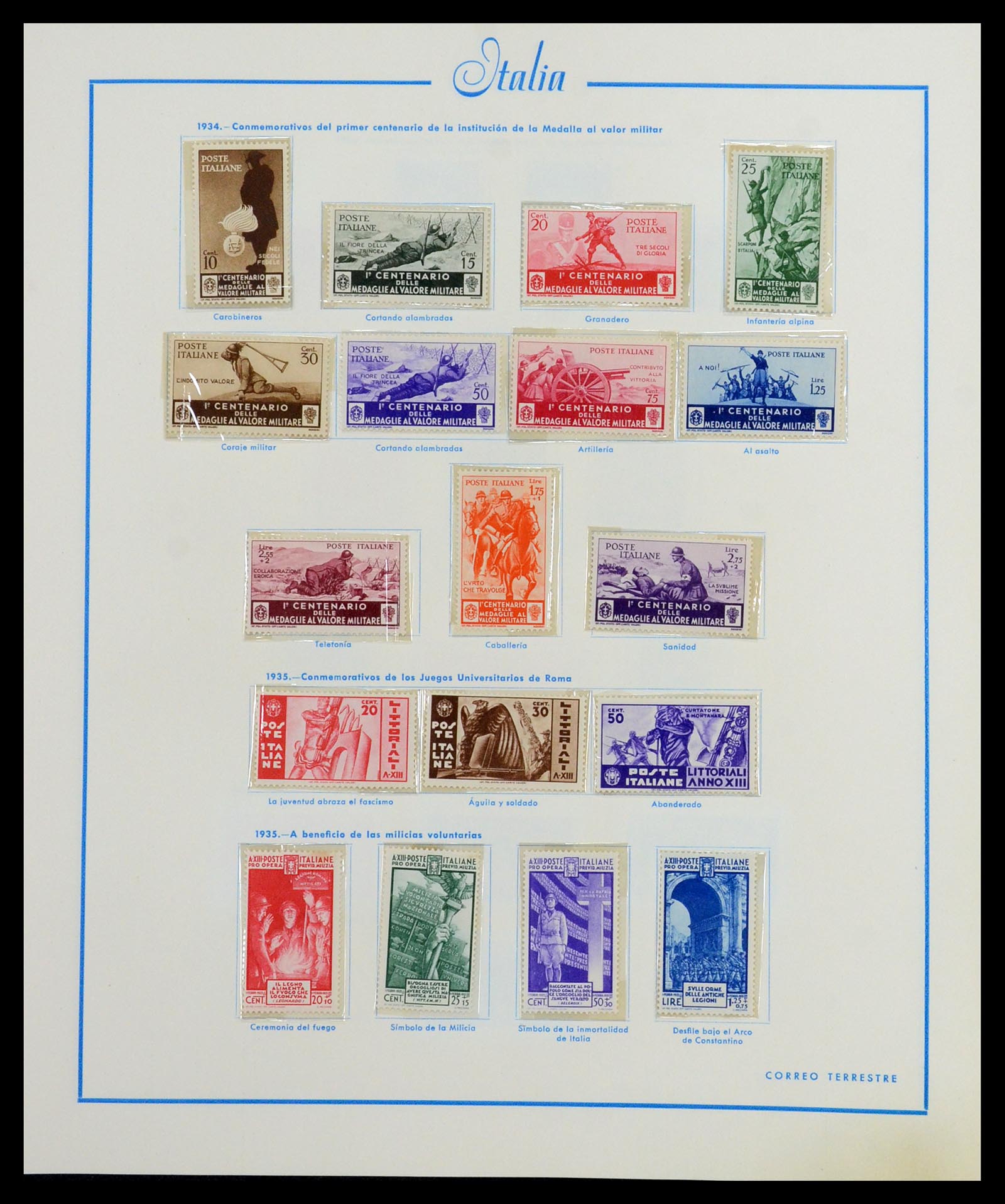 36448 020 - Postzegelverzameling 36448 Italië 1862-1982.