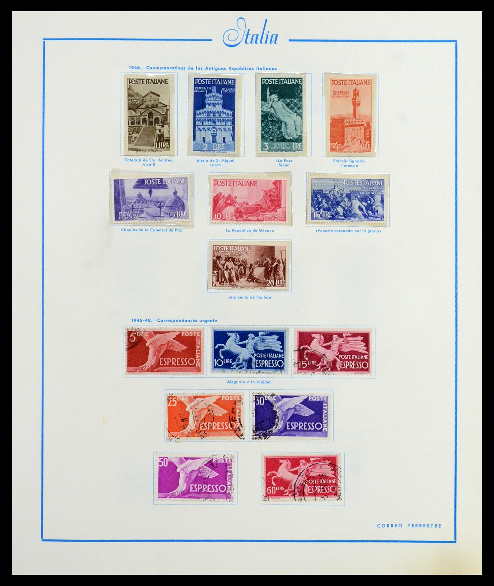 36448 028 - Stamp collection 36448 Italy 1862-1982.