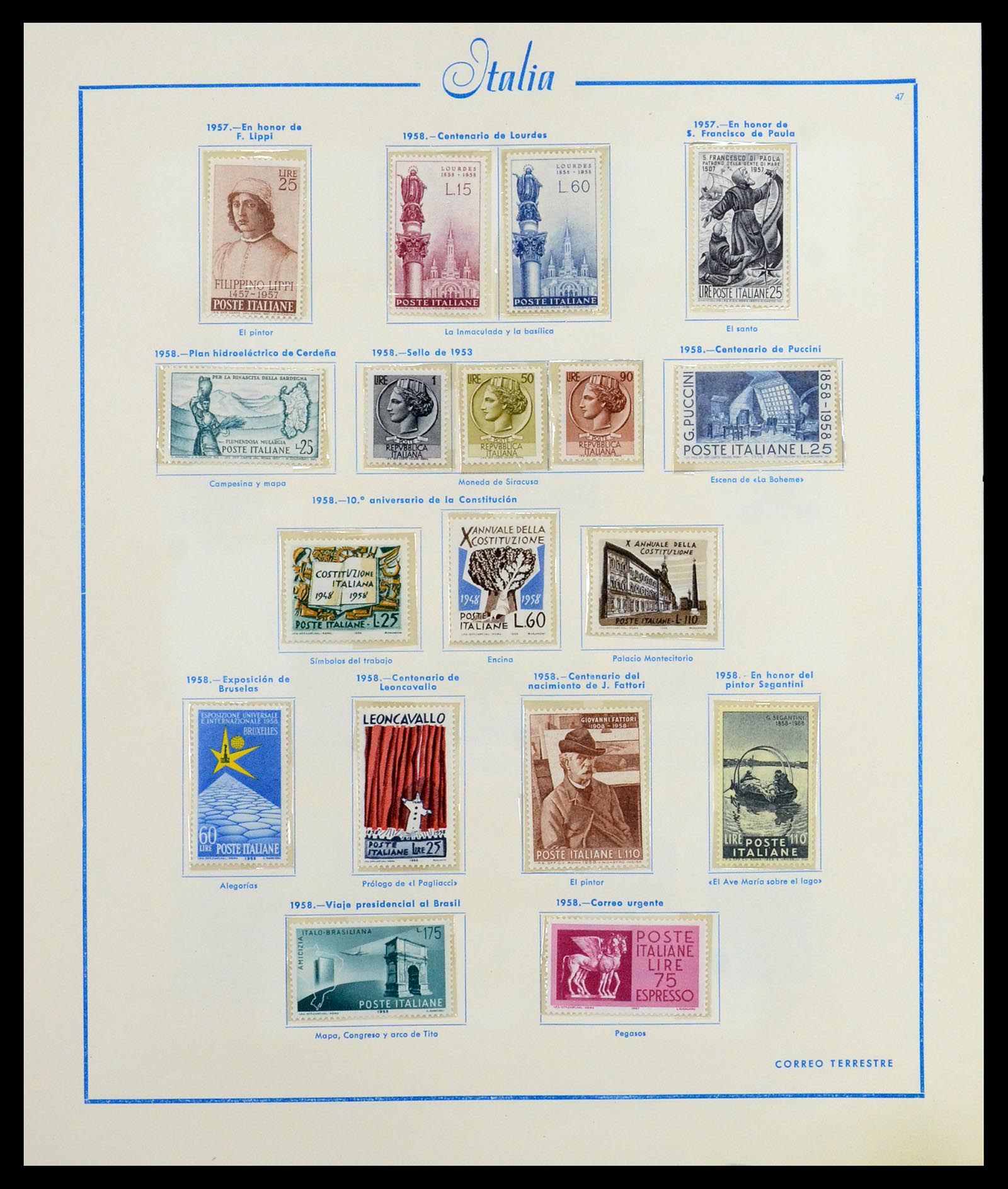 36448 044 - Stamp collection 36448 Italy 1862-1982.