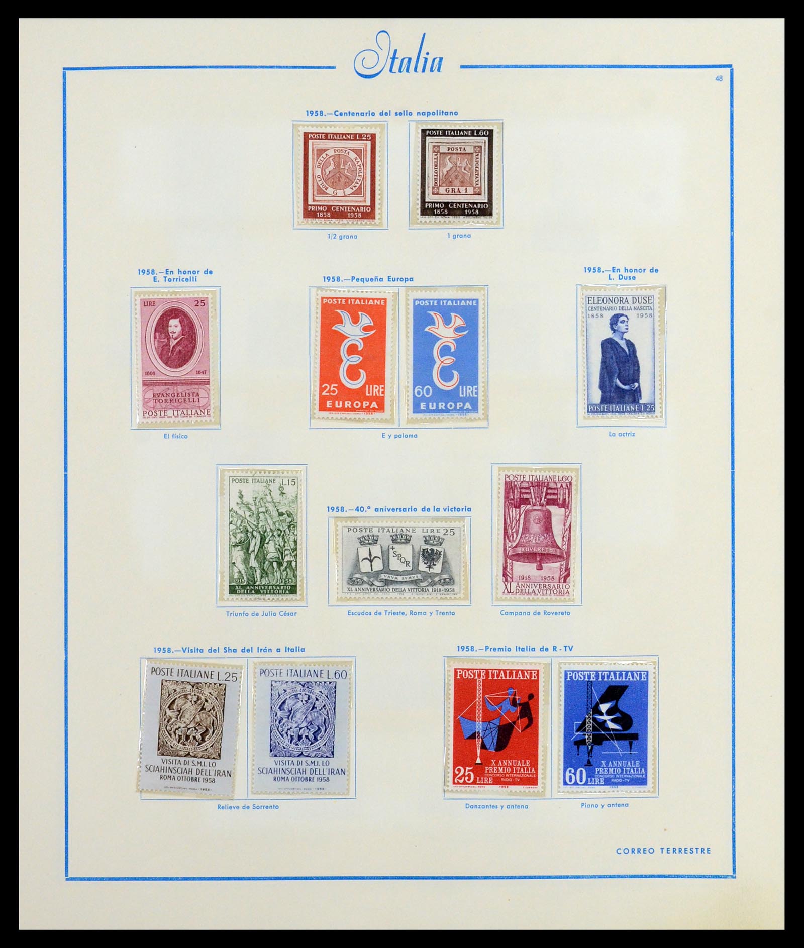 36448 045 - Stamp collection 36448 Italy 1862-1982.