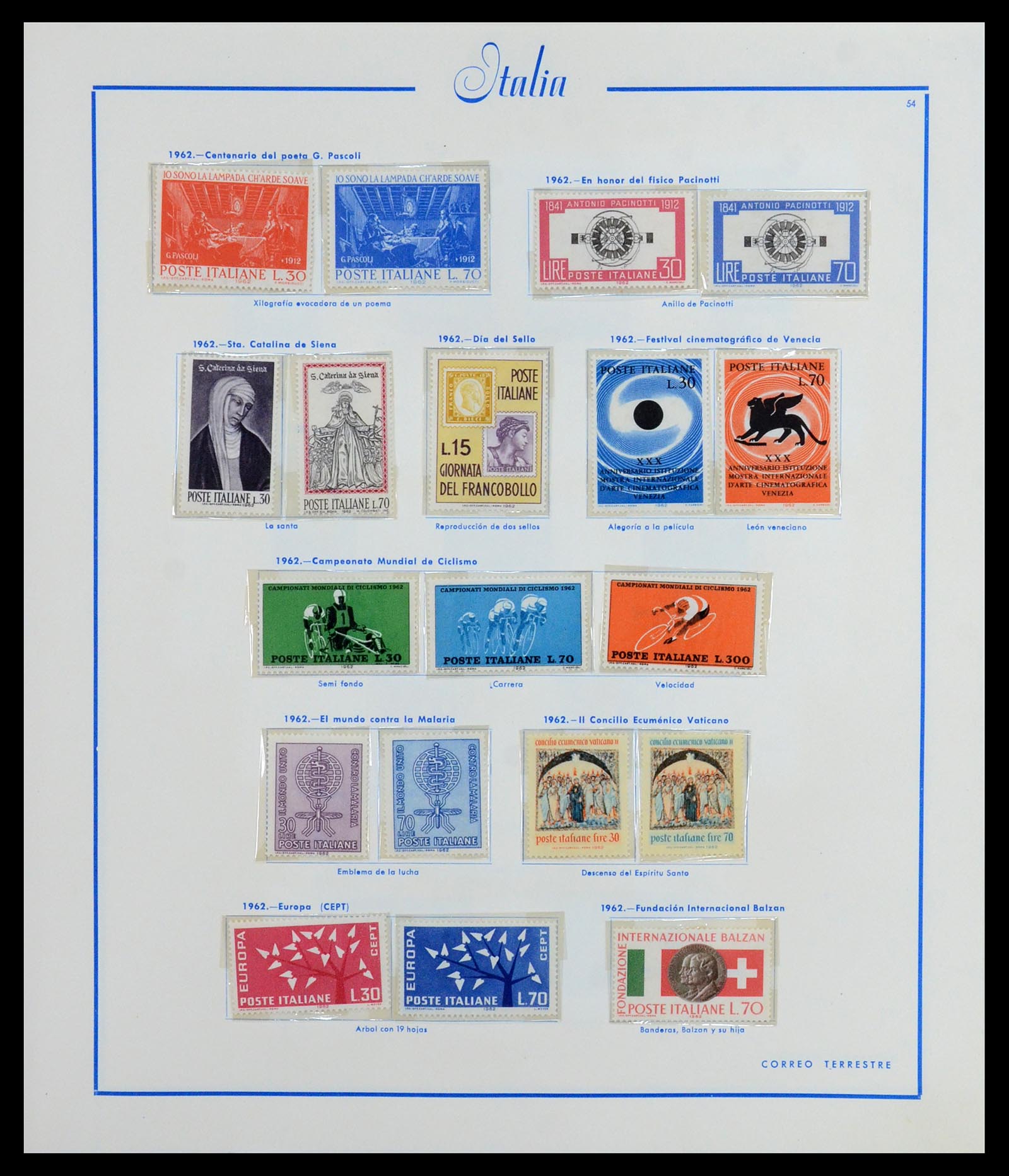 36448 051 - Stamp collection 36448 Italy 1862-1982.