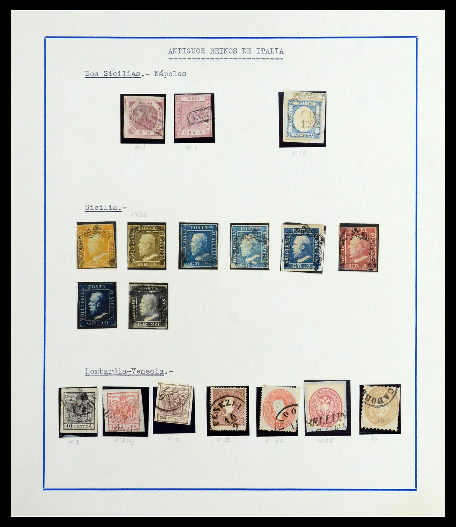 36448 123 - Postzegelverzameling 36448 Italië 1862-1982.