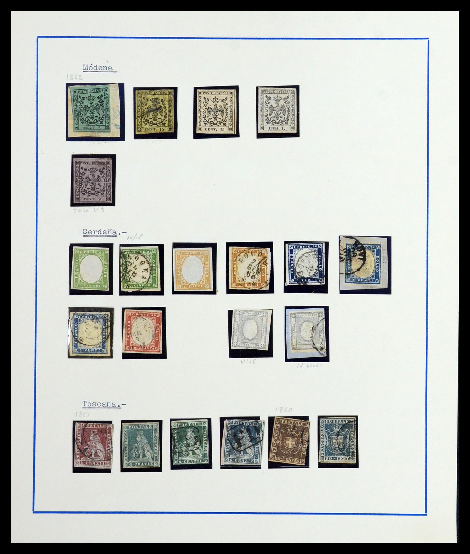 36448 124 - Postzegelverzameling 36448 Italië 1862-1982.