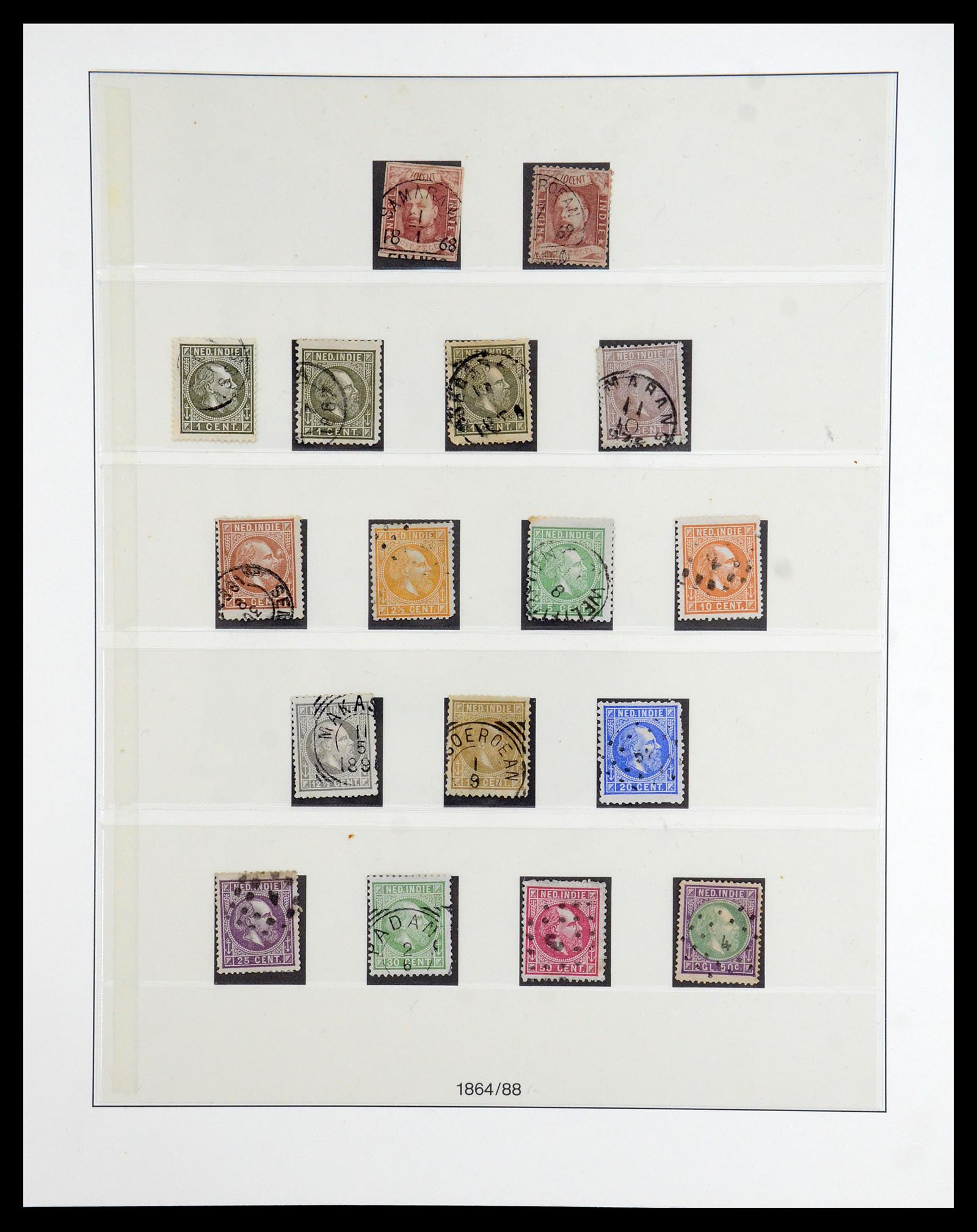 36455 001 - Postzegelverzameling 36455 Nederlands Indië 1864-1948.