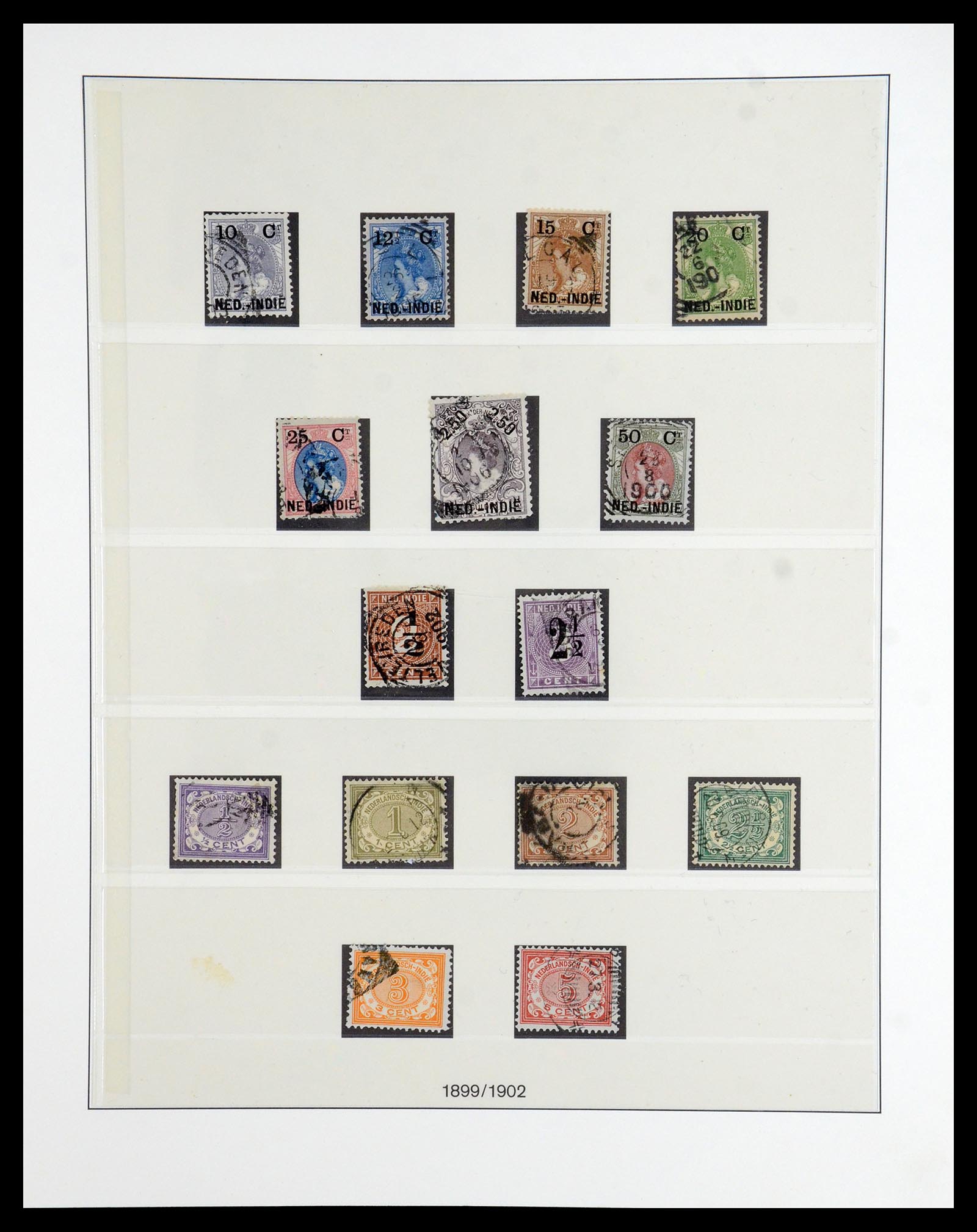36455 003 - Postzegelverzameling 36455 Nederlands Indië 1864-1948.