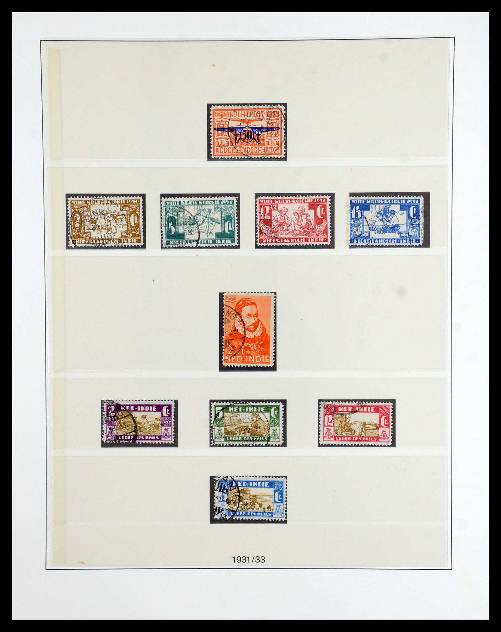 36455 015 - Postzegelverzameling 36455 Nederlands Indië 1864-1948.