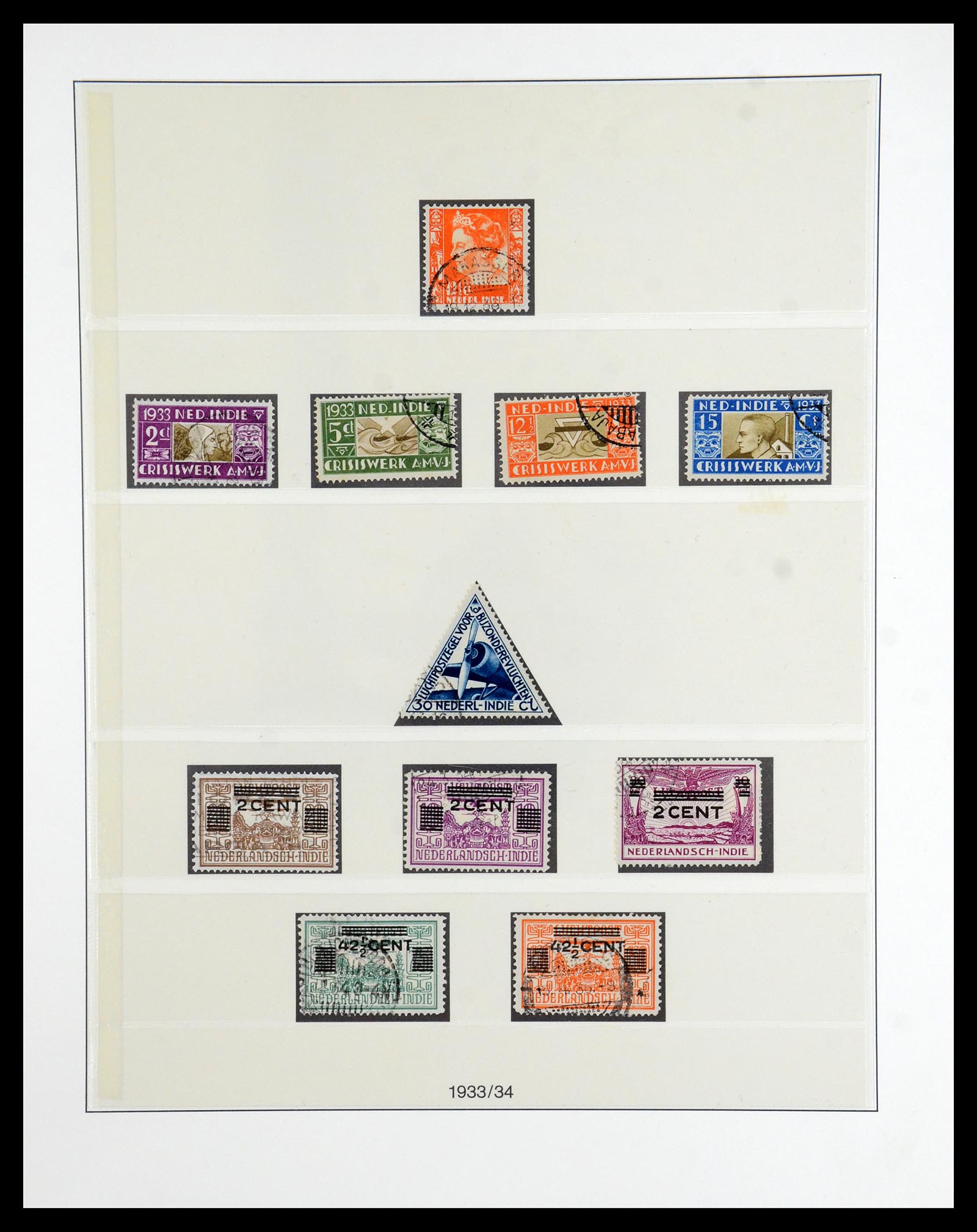36455 016 - Postzegelverzameling 36455 Nederlands Indië 1864-1948.