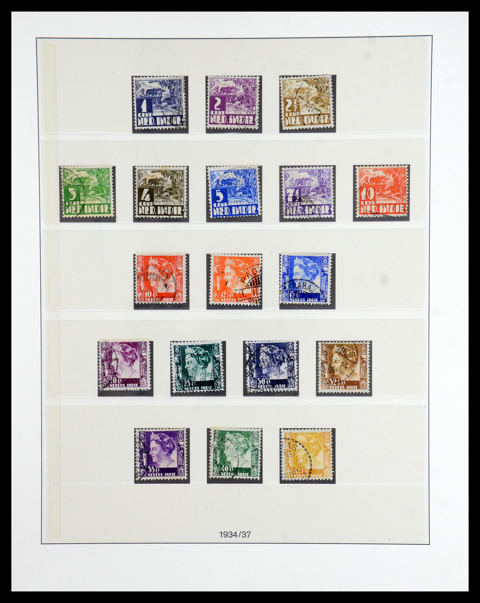 36455 017 - Postzegelverzameling 36455 Nederlands Indië 1864-1948.