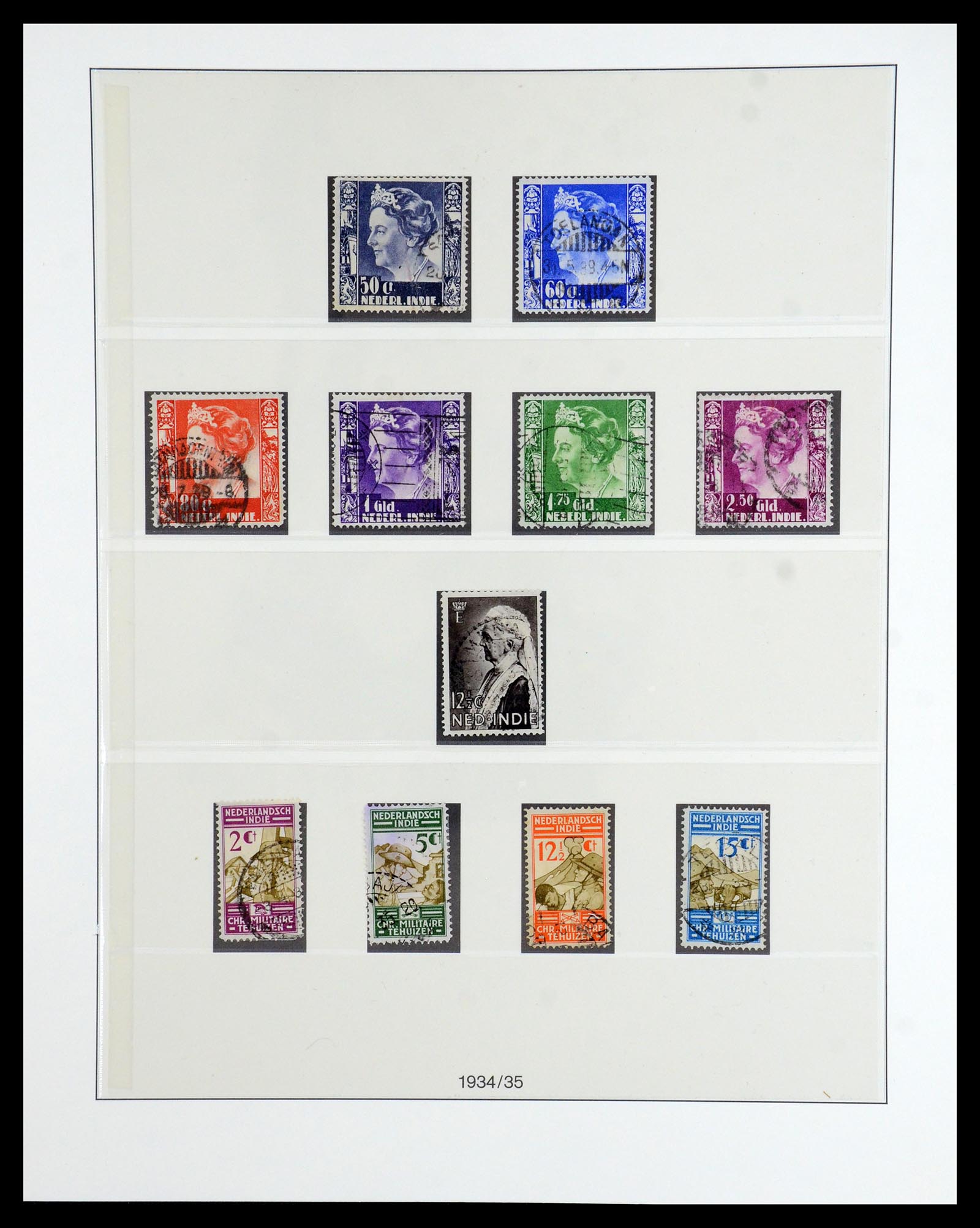 36455 018 - Postzegelverzameling 36455 Nederlands Indië 1864-1948.