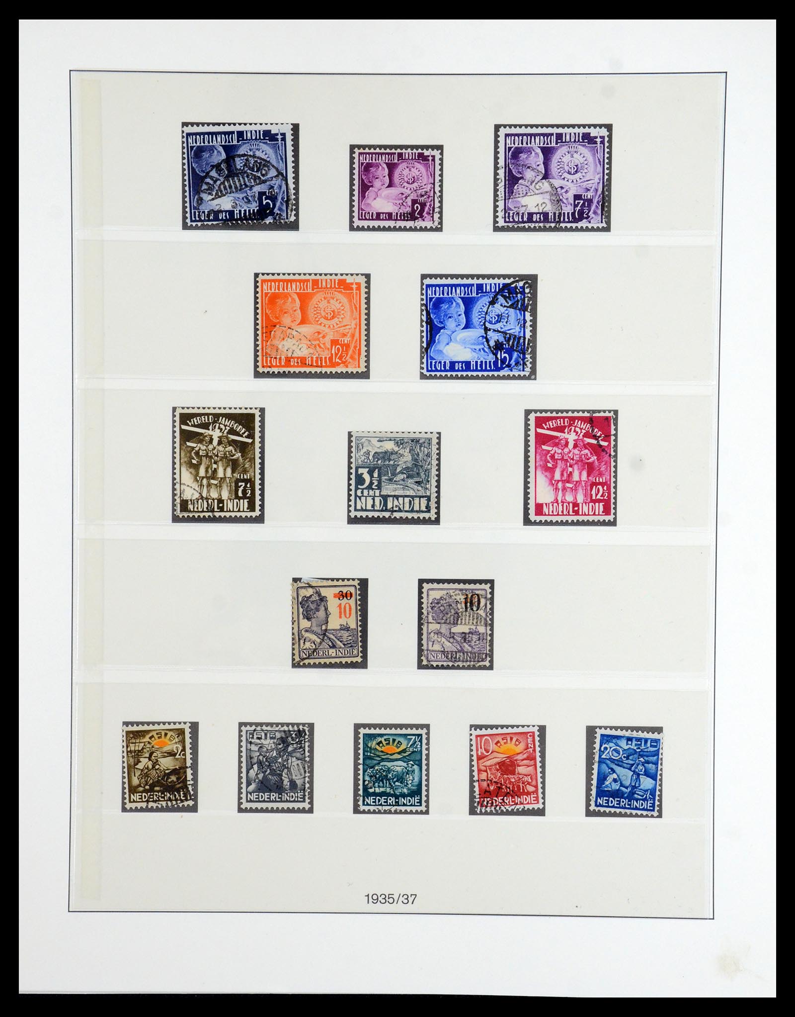 36455 019 - Postzegelverzameling 36455 Nederlands Indië 1864-1948.