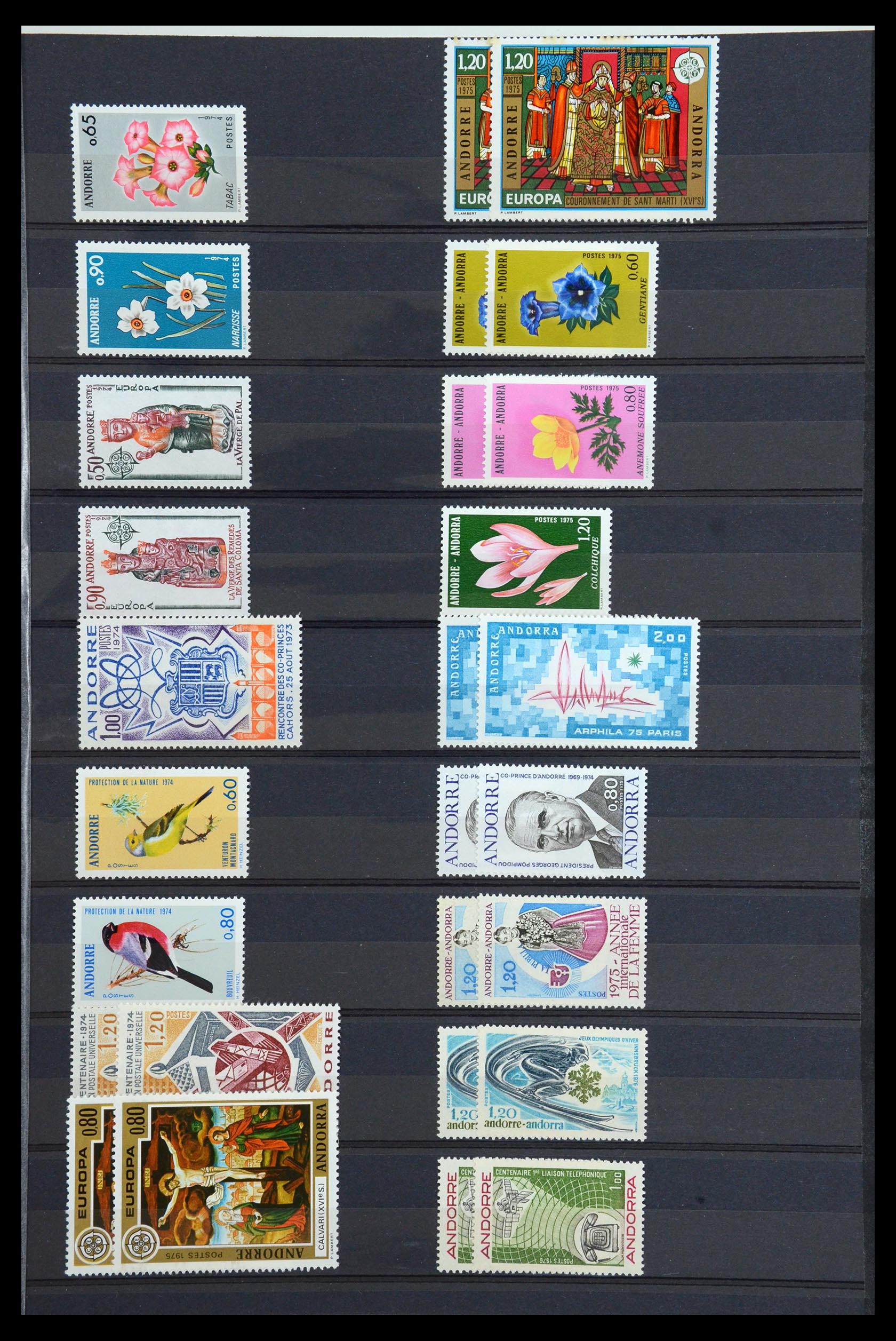 36456 009 - Stamp collection 36456 French Andorra 1932-2009.