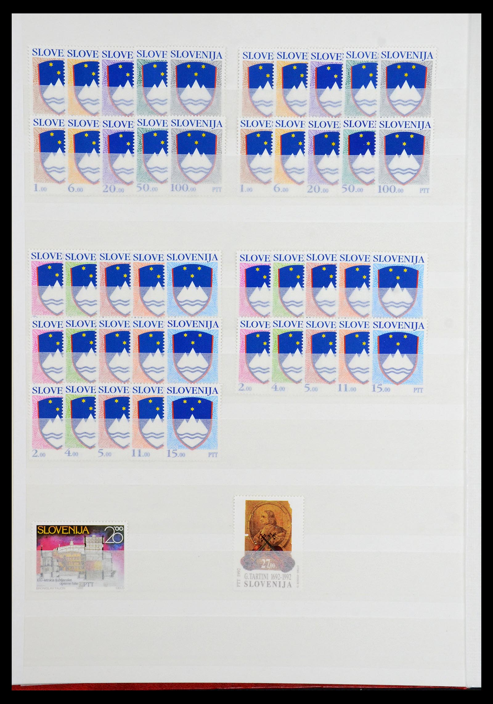 36461 002 - Stamp collection 36461 Slovenia, Croatia and Bosnia-Herzegovina MNH 1991