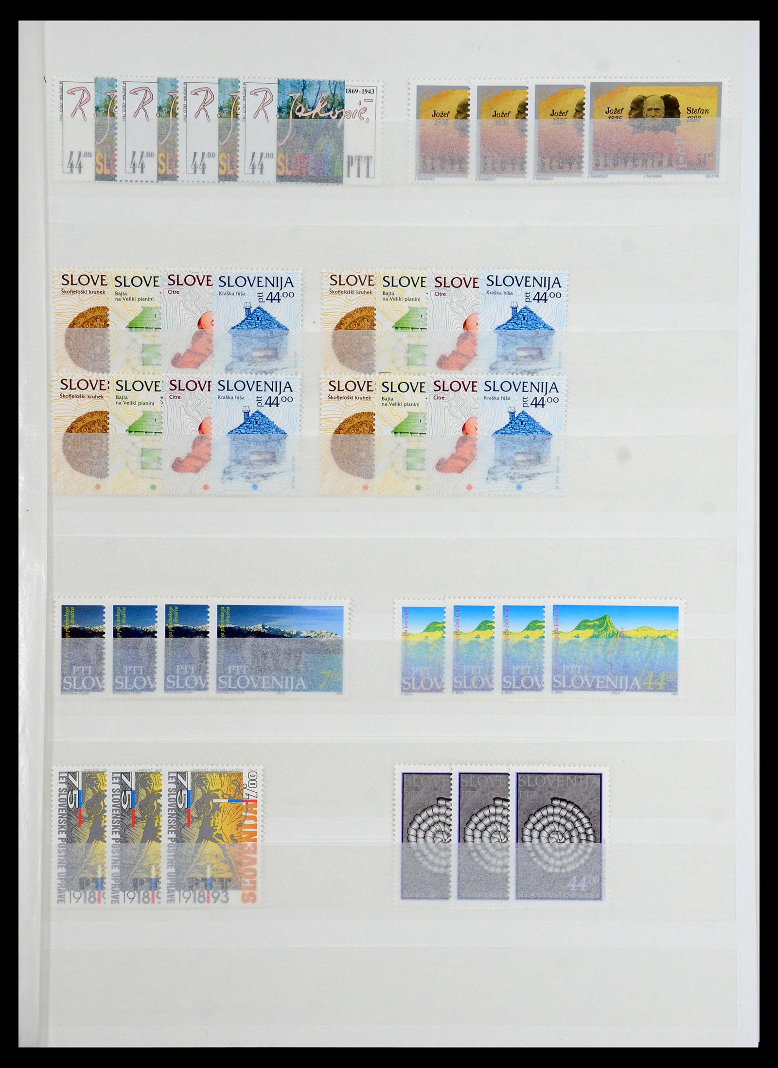 36461 005 - Stamp collection 36461 Slovenia, Croatia and Bosnia-Herzegovina MNH 1991