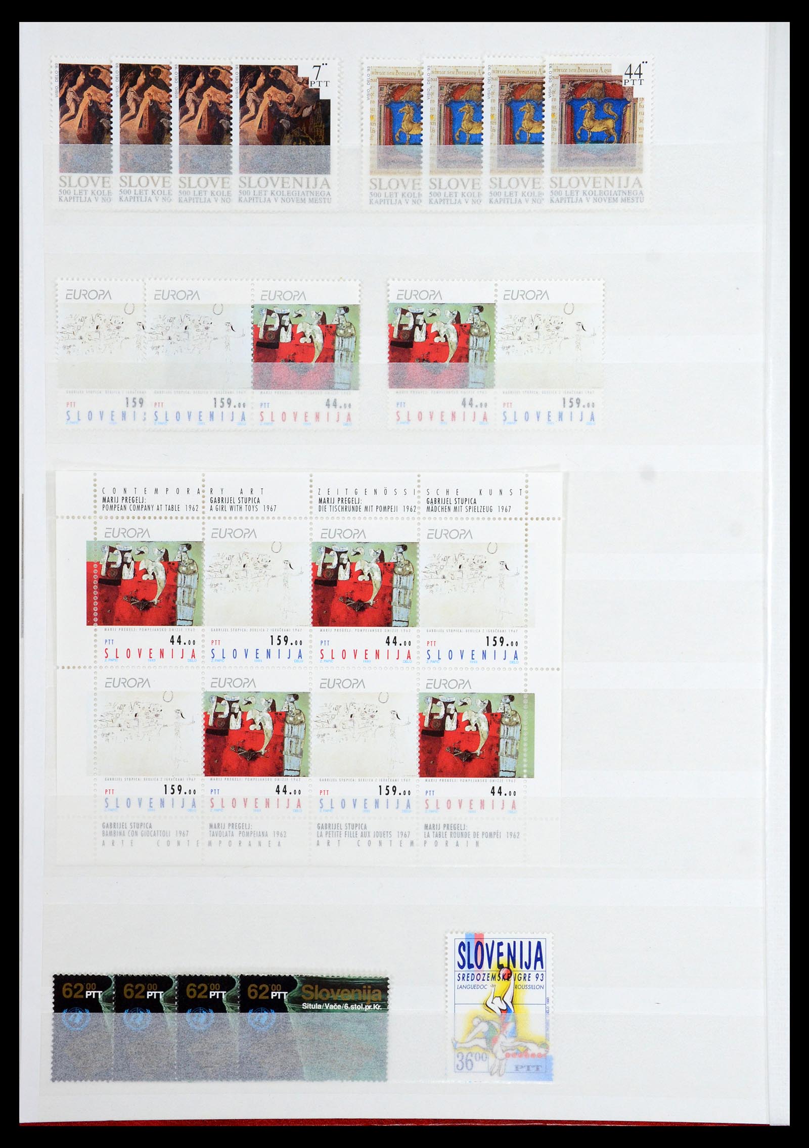 36461 006 - Stamp collection 36461 Slovenia, Croatia and Bosnia-Herzegovina MNH 1991