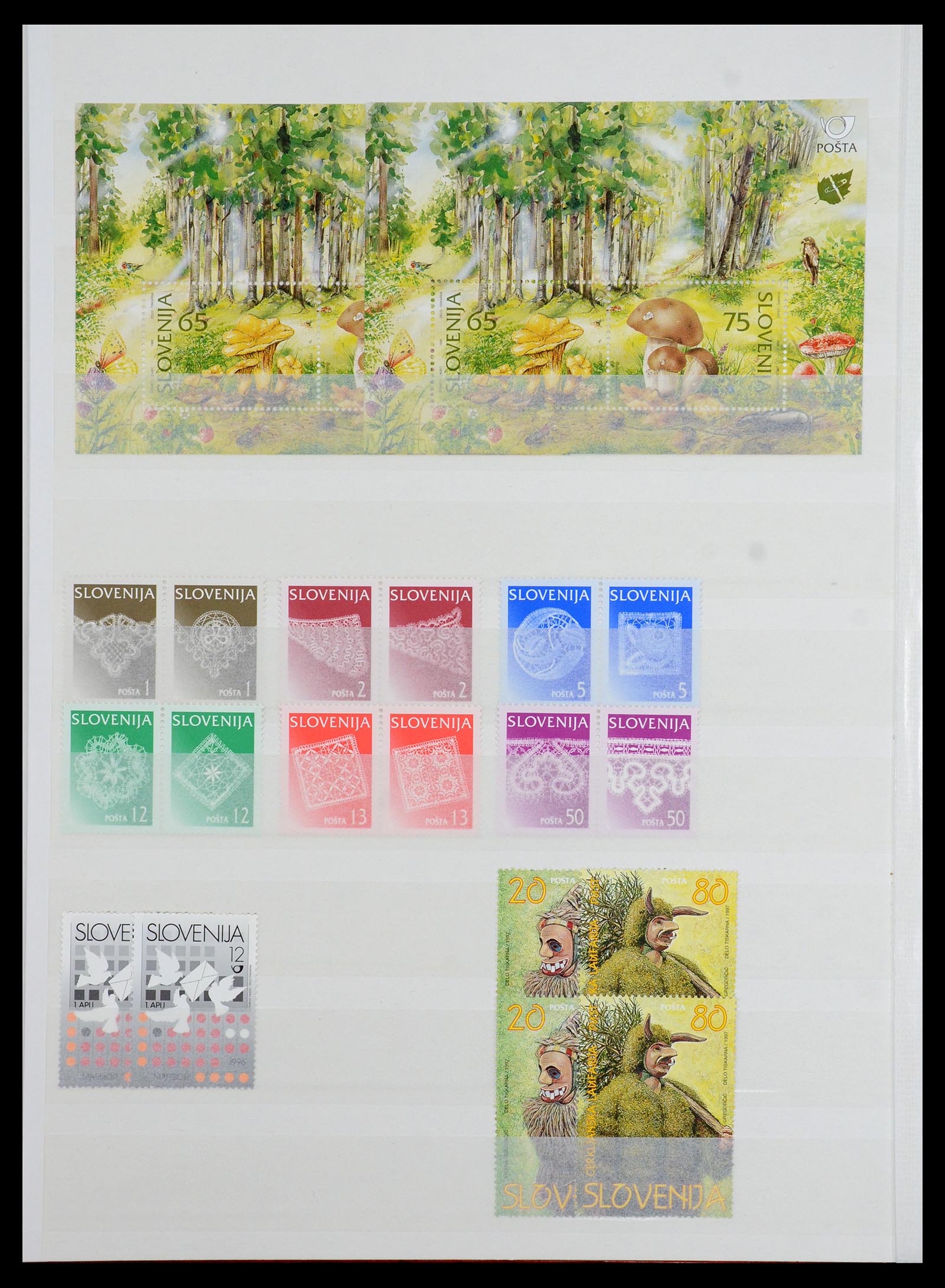 36461 014 - Stamp collection 36461 Slovenia, Croatia and Bosnia-Herzegovina MNH 1991