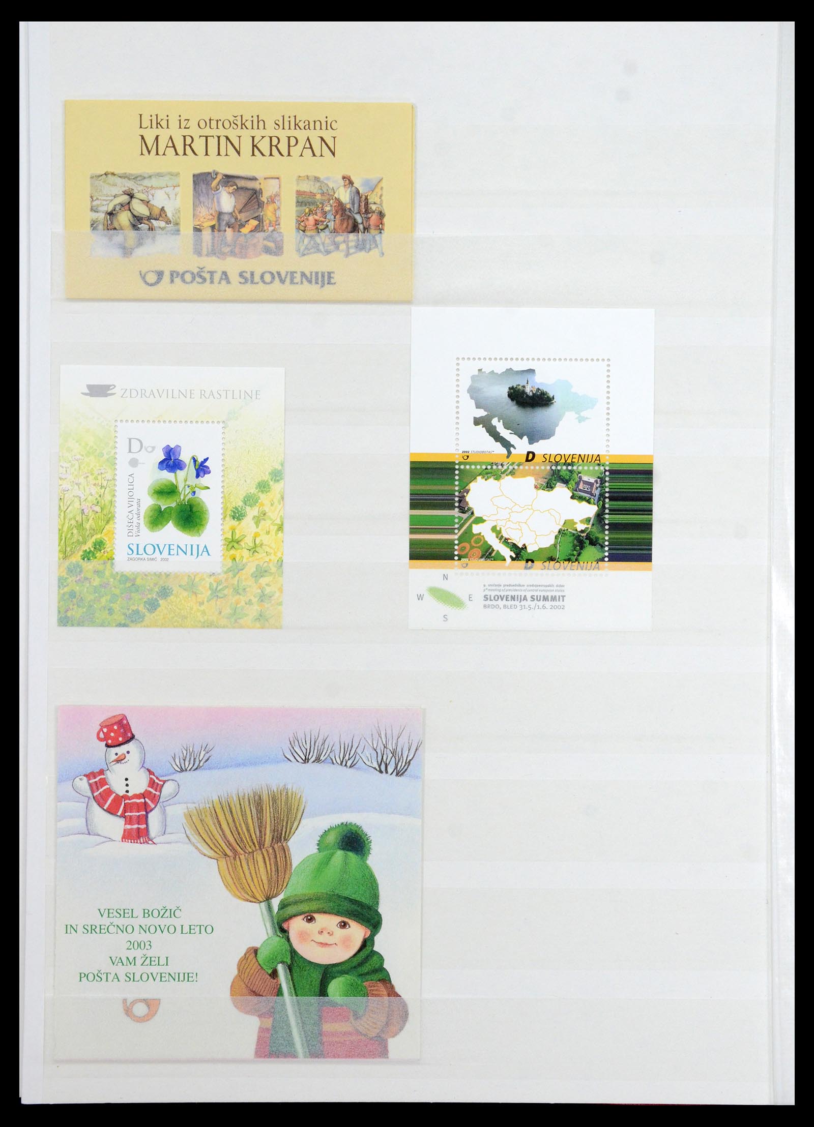 36461 016 - Postzegelverzameling 36461 Slovenië, Kroatië en Bosnië-Herzegowina po