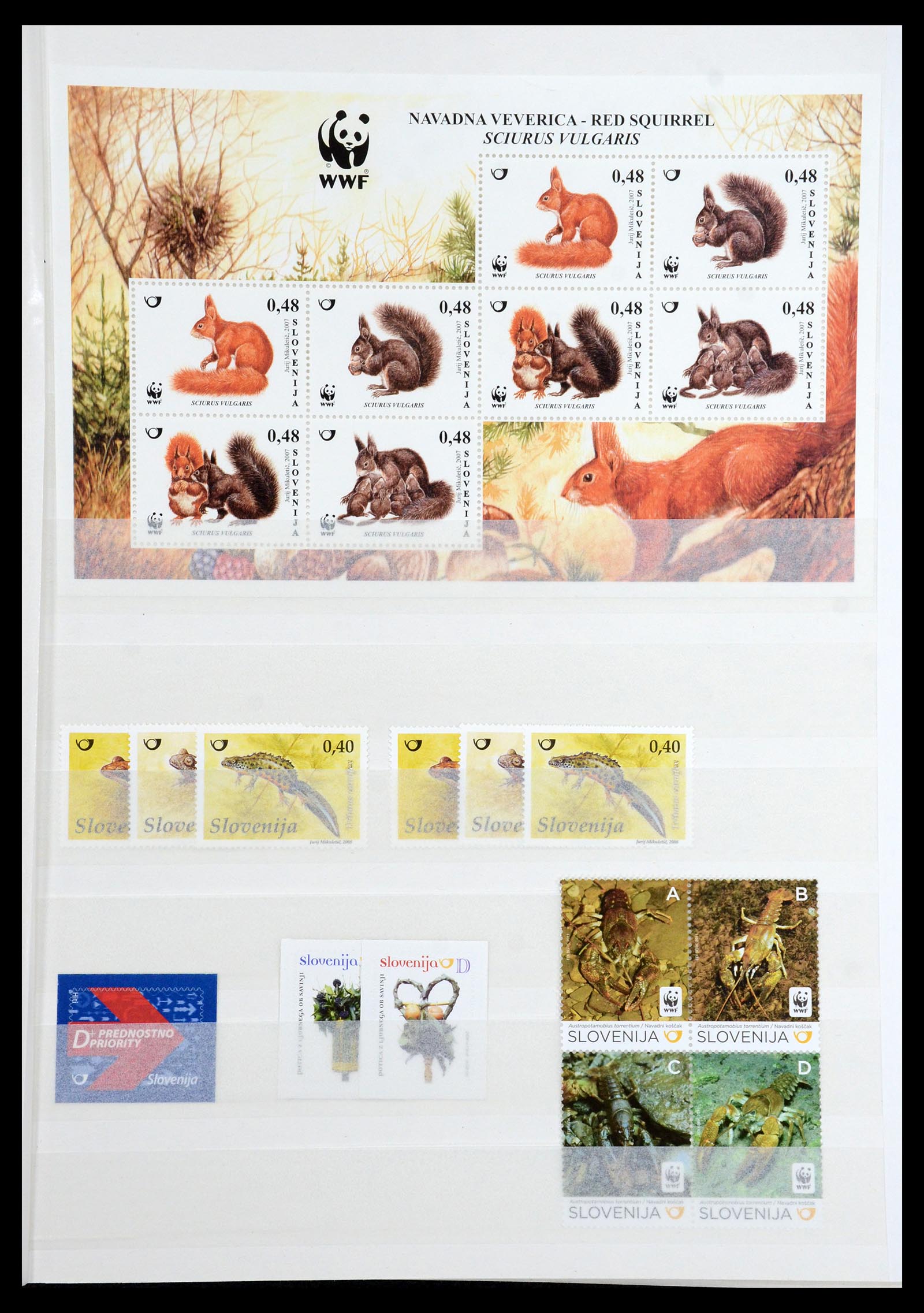 36461 019 - Postzegelverzameling 36461 Slovenië, Kroatië en Bosnië-Herzegowina po