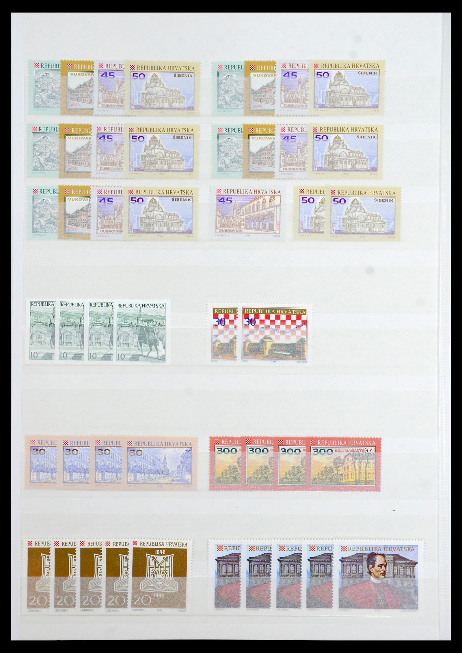36461 026 - Stamp collection 36461 Slovenia, Croatia and Bosnia-Herzegovina MNH 1991