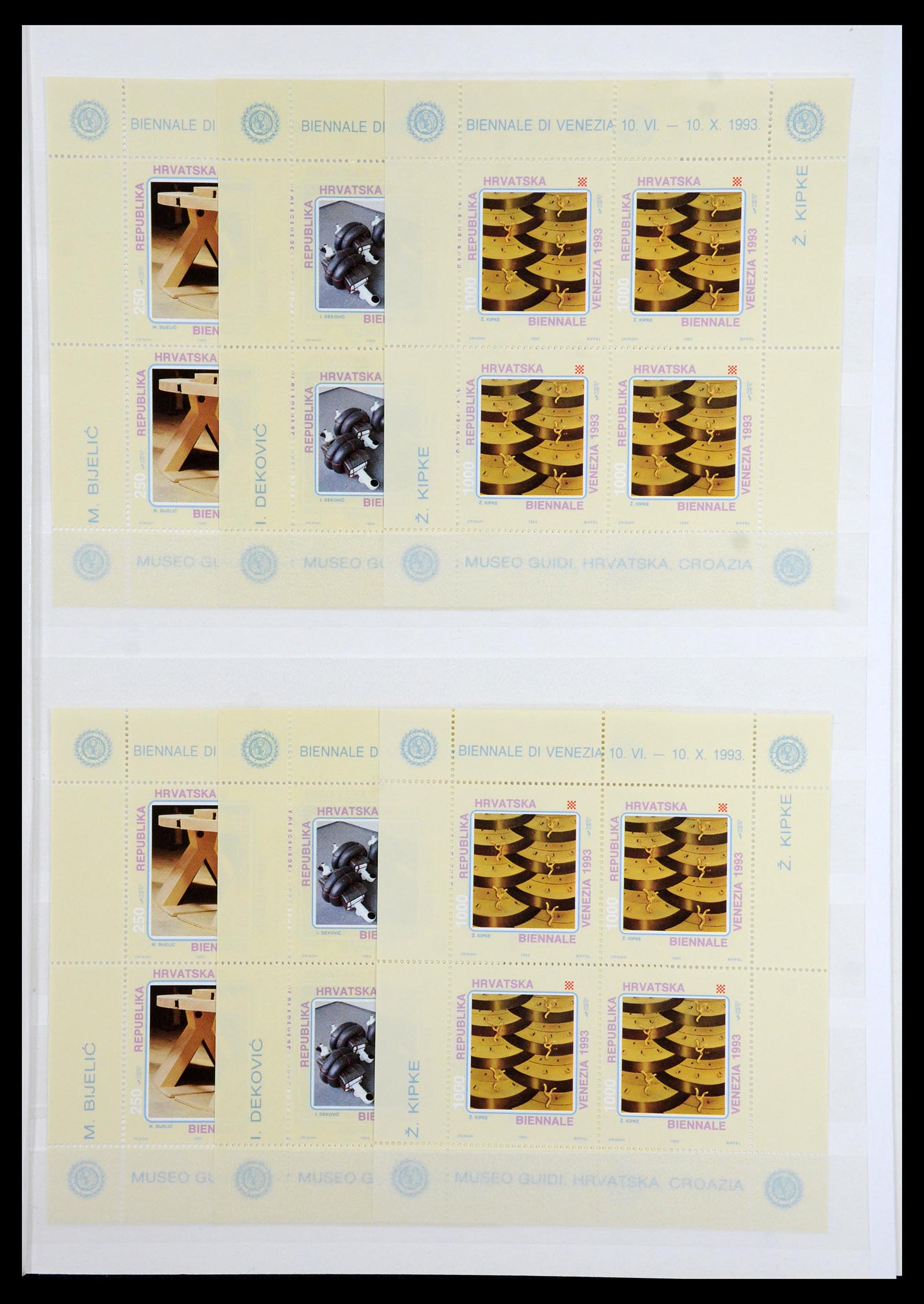 36461 035 - Stamp collection 36461 Slovenia, Croatia and Bosnia-Herzegovina MNH 1991