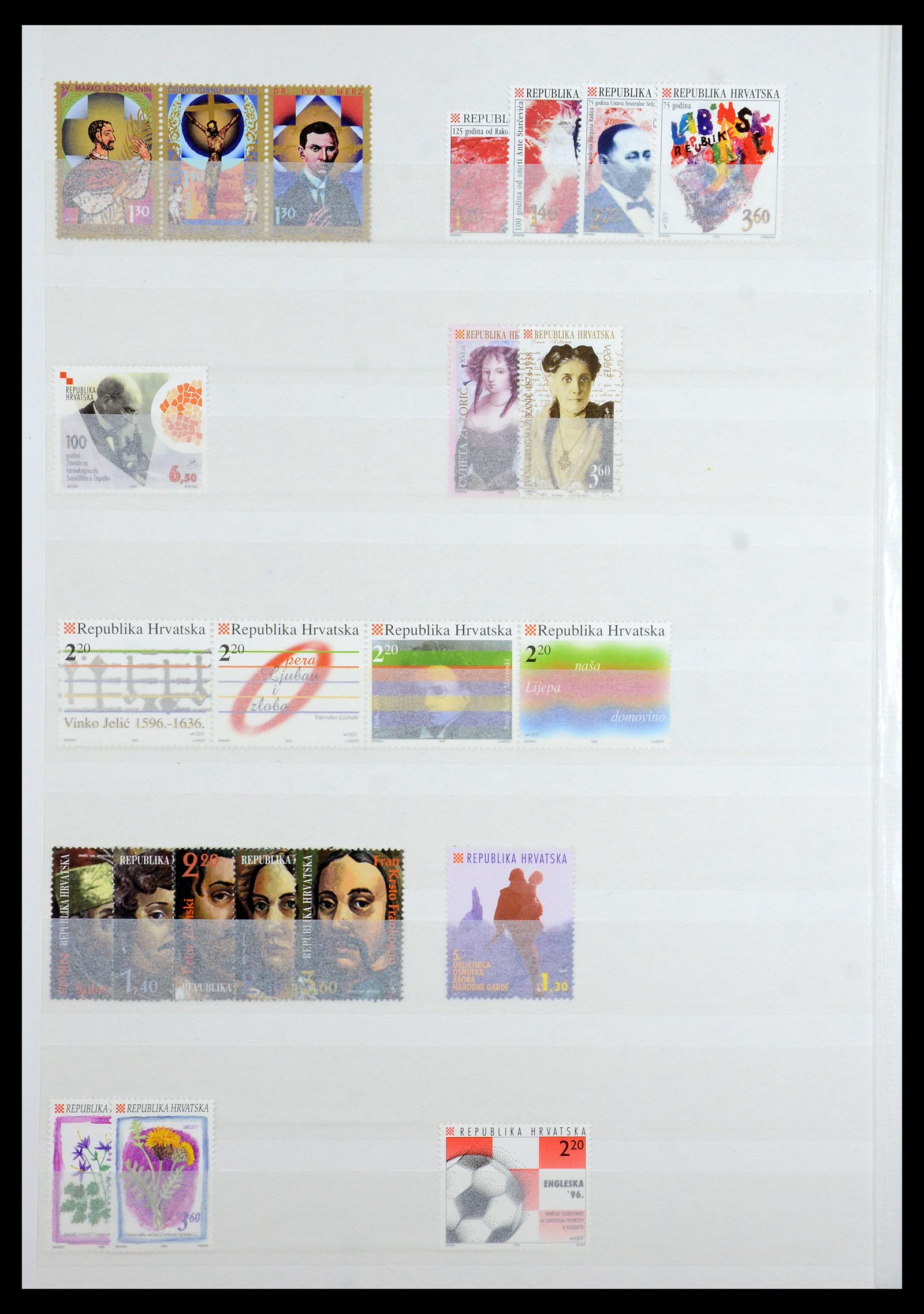 36461 044 - Stamp collection 36461 Slovenia, Croatia and Bosnia-Herzegovina MNH 1991